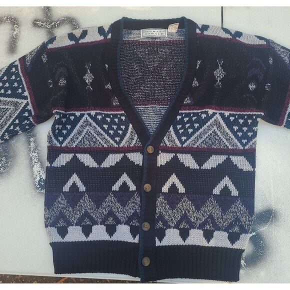 Tundra Canada Vtg Button Up Cardigan Sweater 90s Patterned Grunge Size US M / EU 48-50 / 2 - 3 Thumbnail