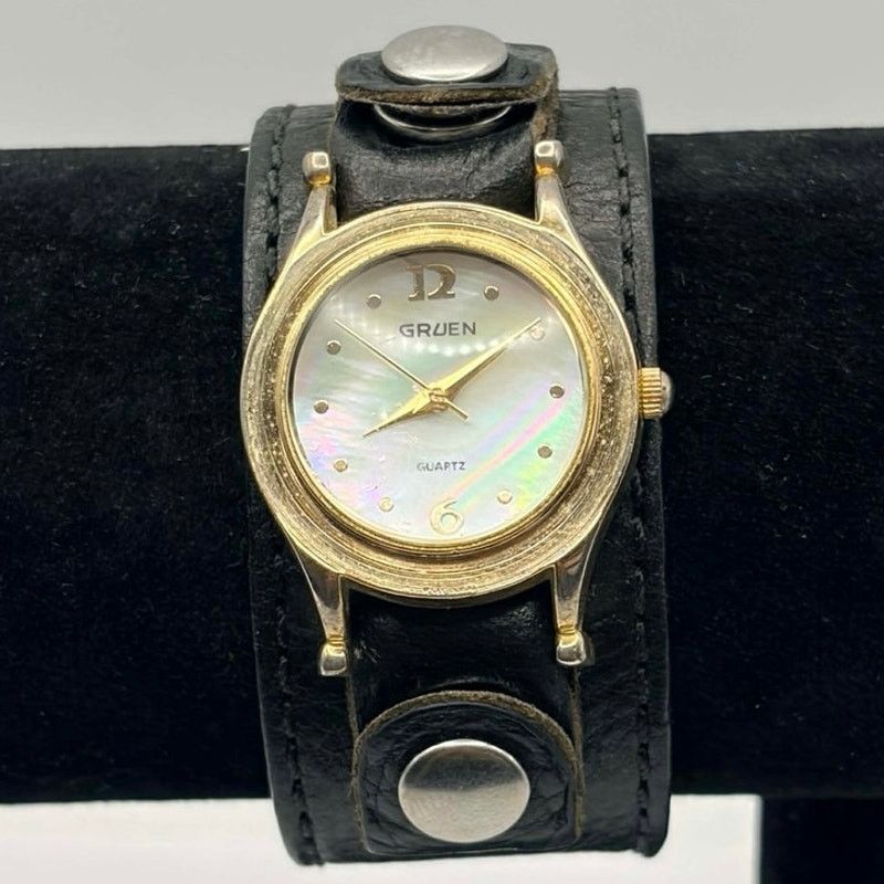 Other Vintage Gold & Black Gruen Watch Size ONE SIZE - 2 Thumbnail