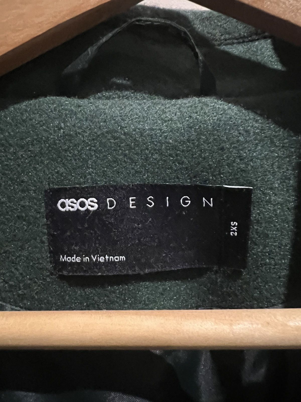 Asos ASOS design bottle green overcoat Size US XXS / EU 40 - 3 Thumbnail