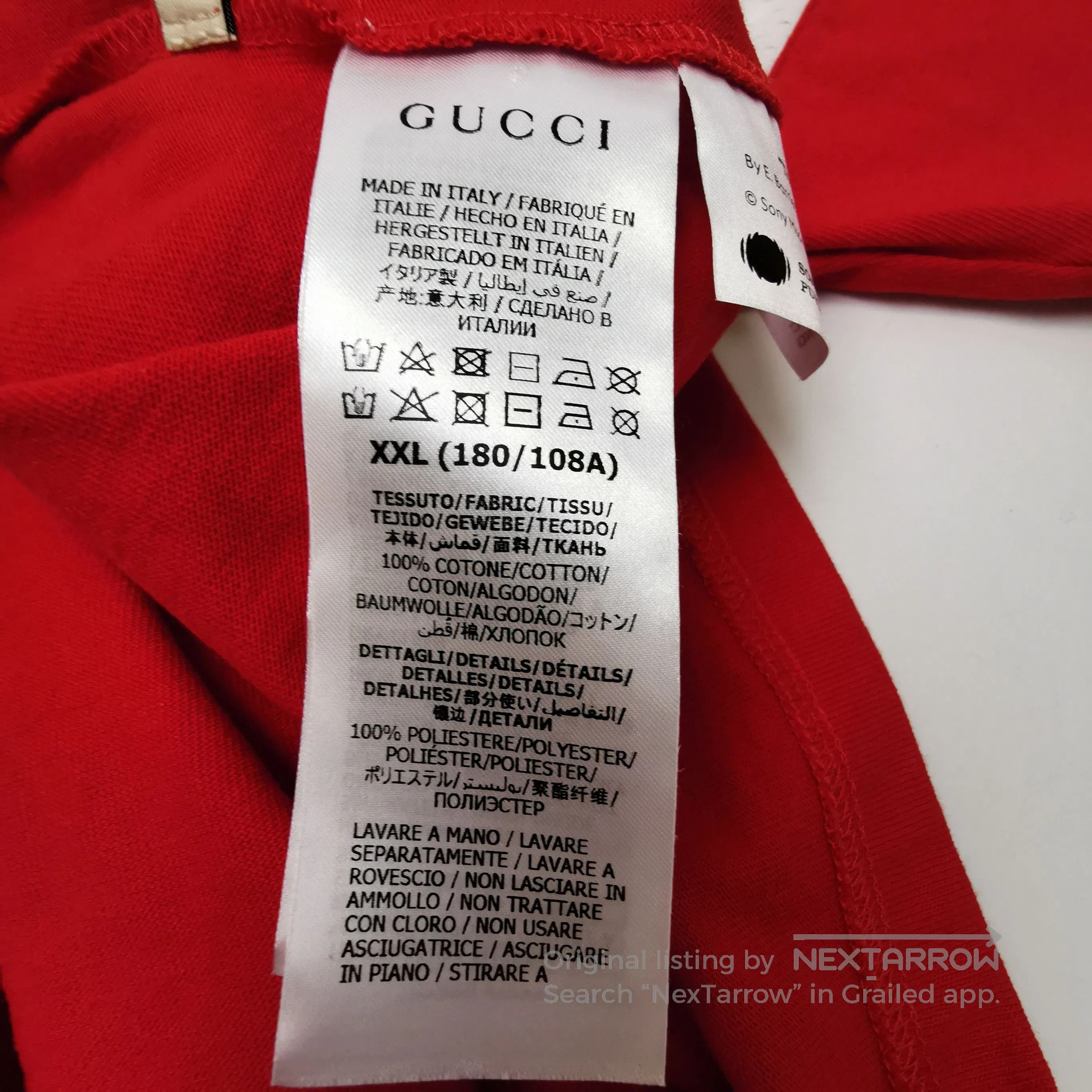 Gucci Gucci Music Is Mine Red Graphic T. Size US XS / EU 42 / 0 - 8 Thumbnail