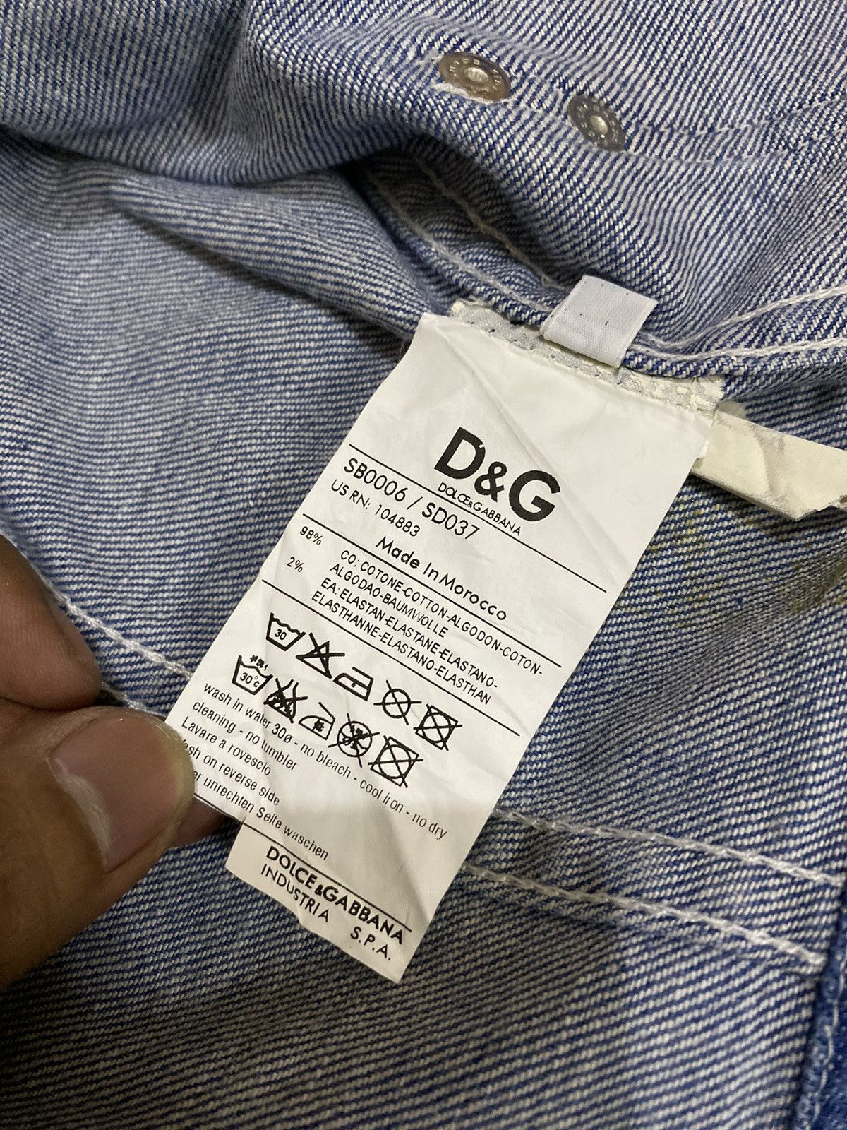 Dolce & Gabbana AD2005 Dolce & Gabbana Denim Jacket Womens Size S / US 4 / IT 40 - 8 Thumbnail
