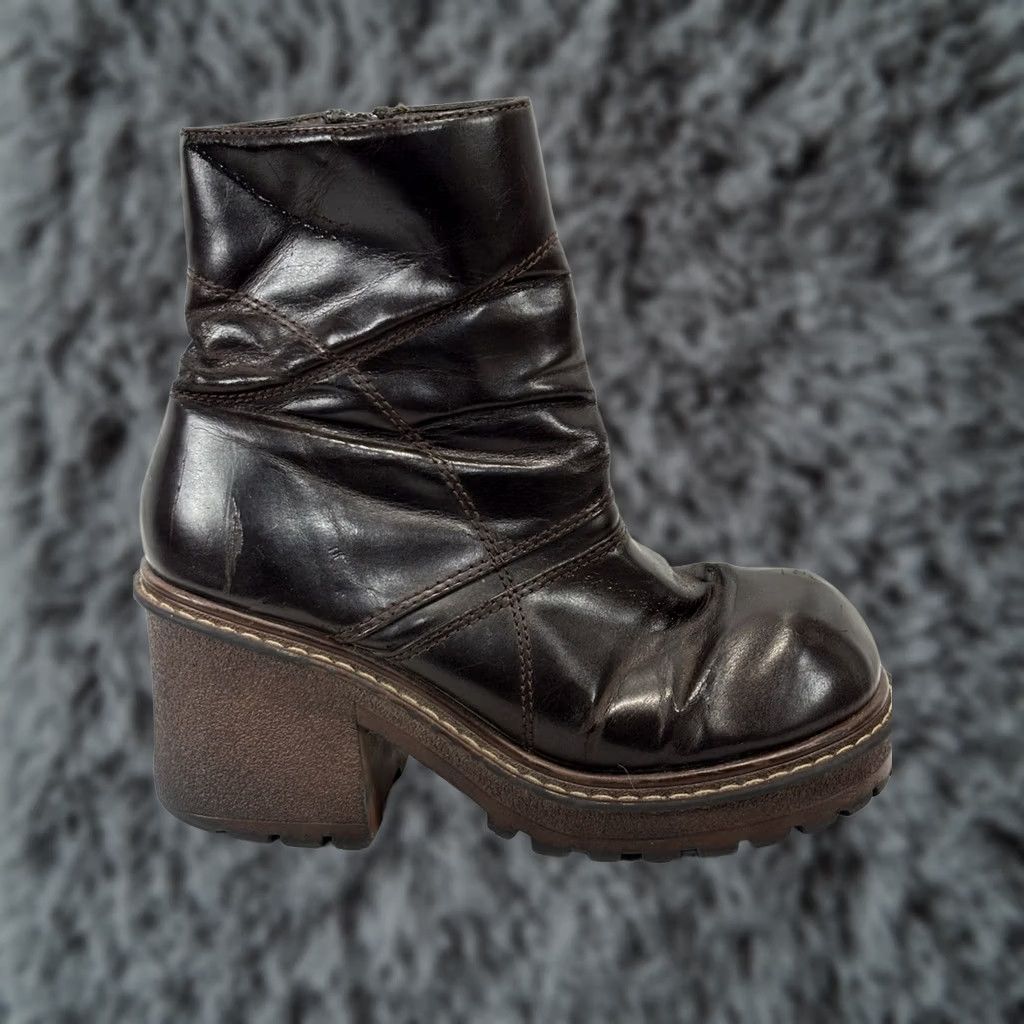 Undercover × Vintage VINTAGE OPIUM LEATHER PLATFORM PUNK