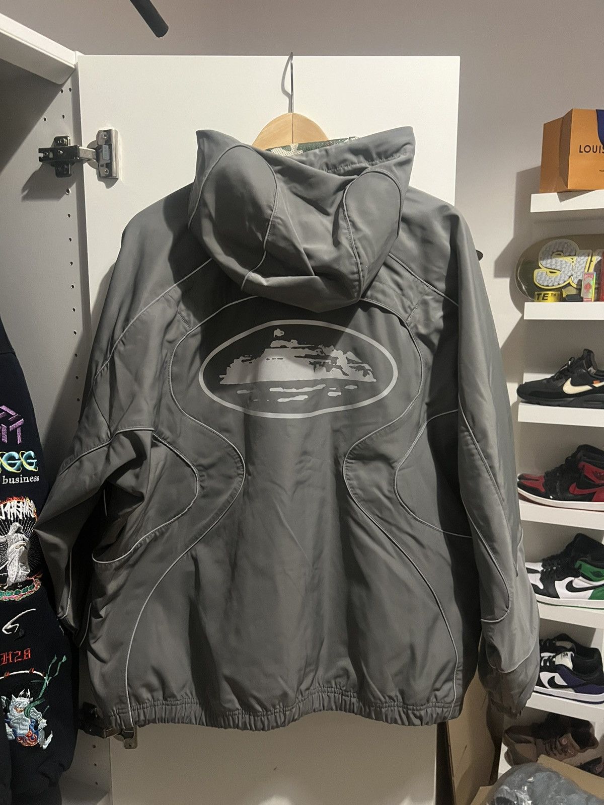 Nike X Corteiz Gully Grey Jacket Medium *NEW*