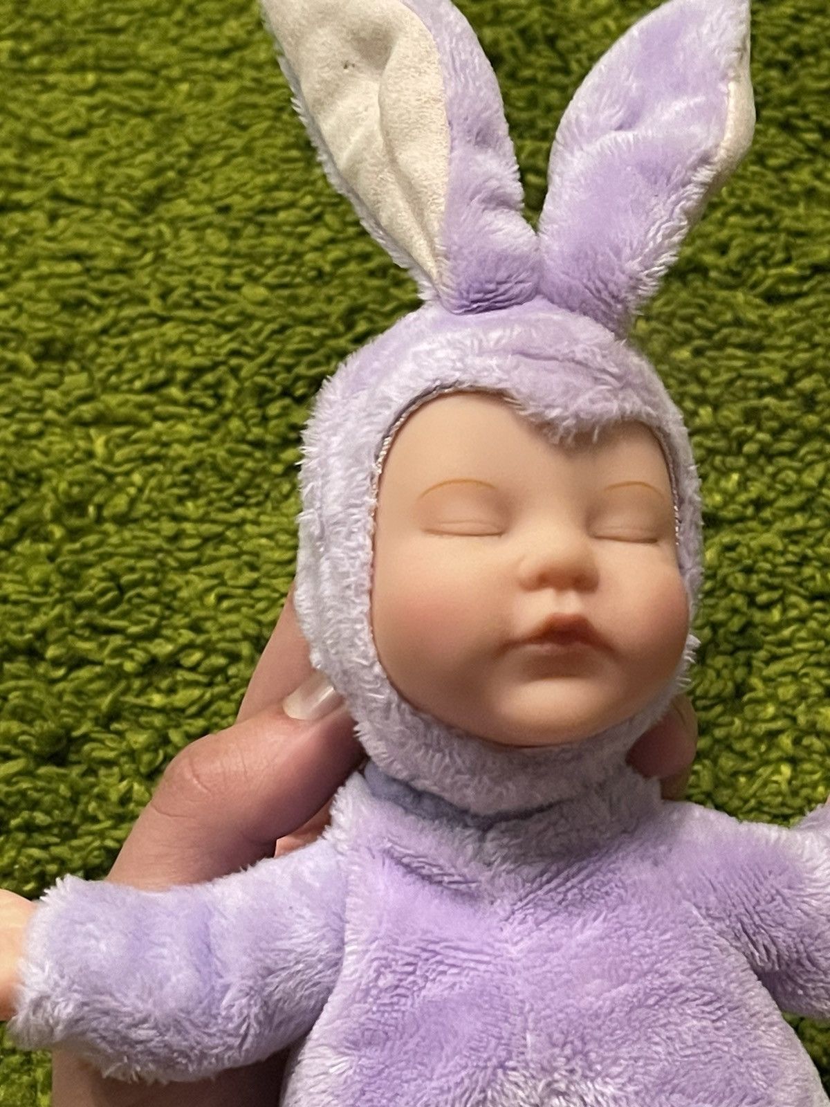 Designer × Handmade 🐰 Anne Geddes art realistic rabbit baby doll Size ONE SIZE - 3 Thumbnail