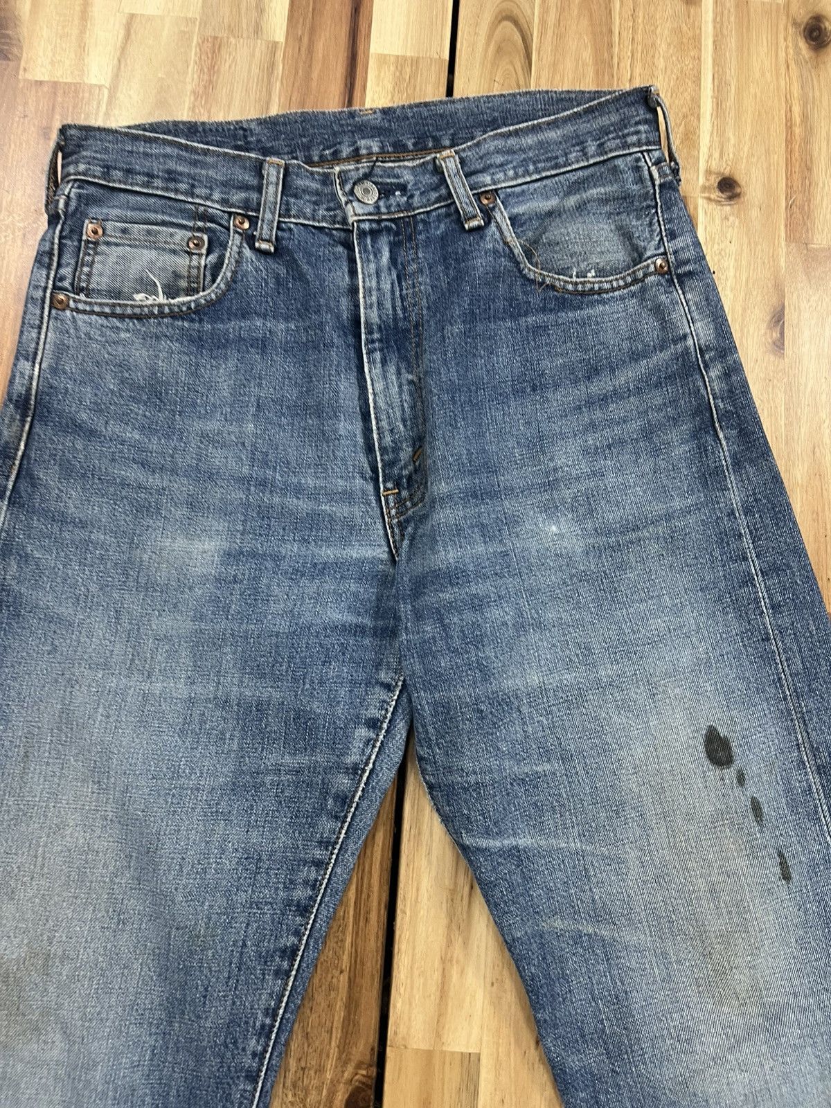 Levi's Vintage 90’s Levis 502XX Big E Jeans Denim Size US 31 - 3 Thumbnail