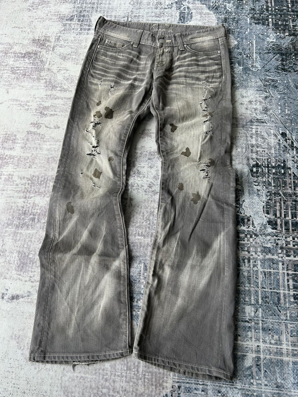 If Six Was Nine Flared Distressed Punk Design By Vanquish Size US 32 / EU 48 - 2 Thumbnail