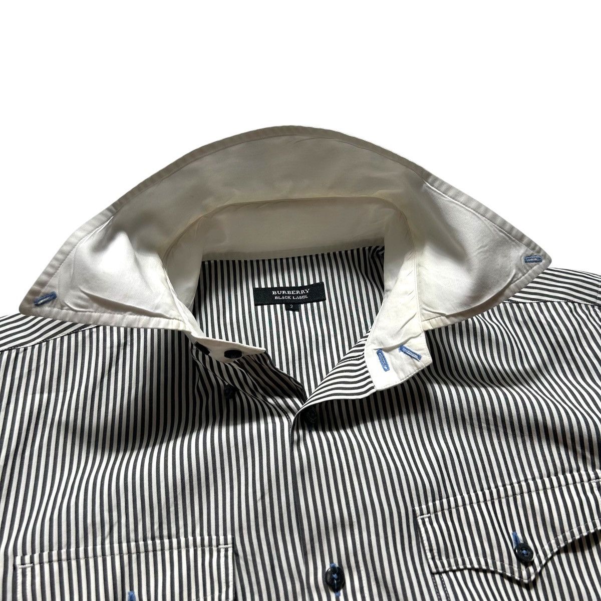 Burberry Burberry Black Label Logo Button Up Shirt Size M / US 6-8 / IT 42-44 - 6 Thumbnail