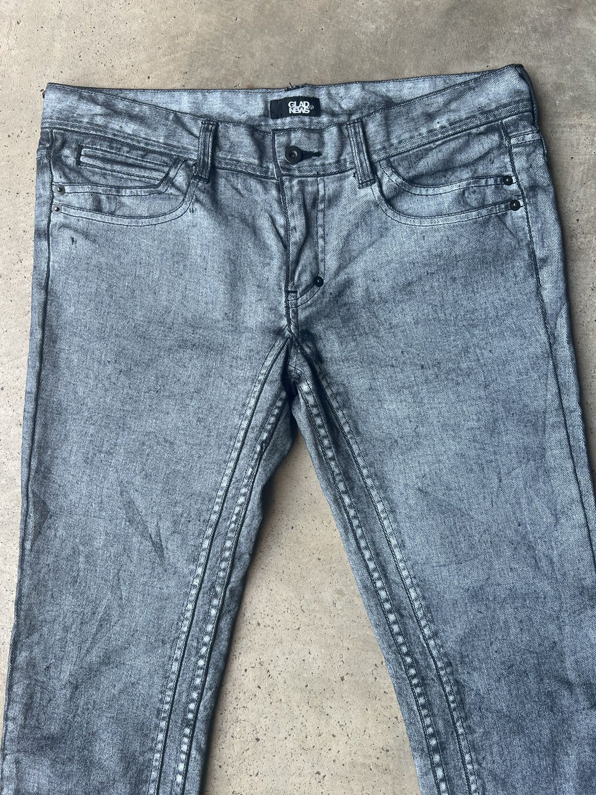 Hysteric Glamour Japanese Brand Glad News Seditionaries Studded Jeans Size US 34 / EU 50 - 3 Thumbnail