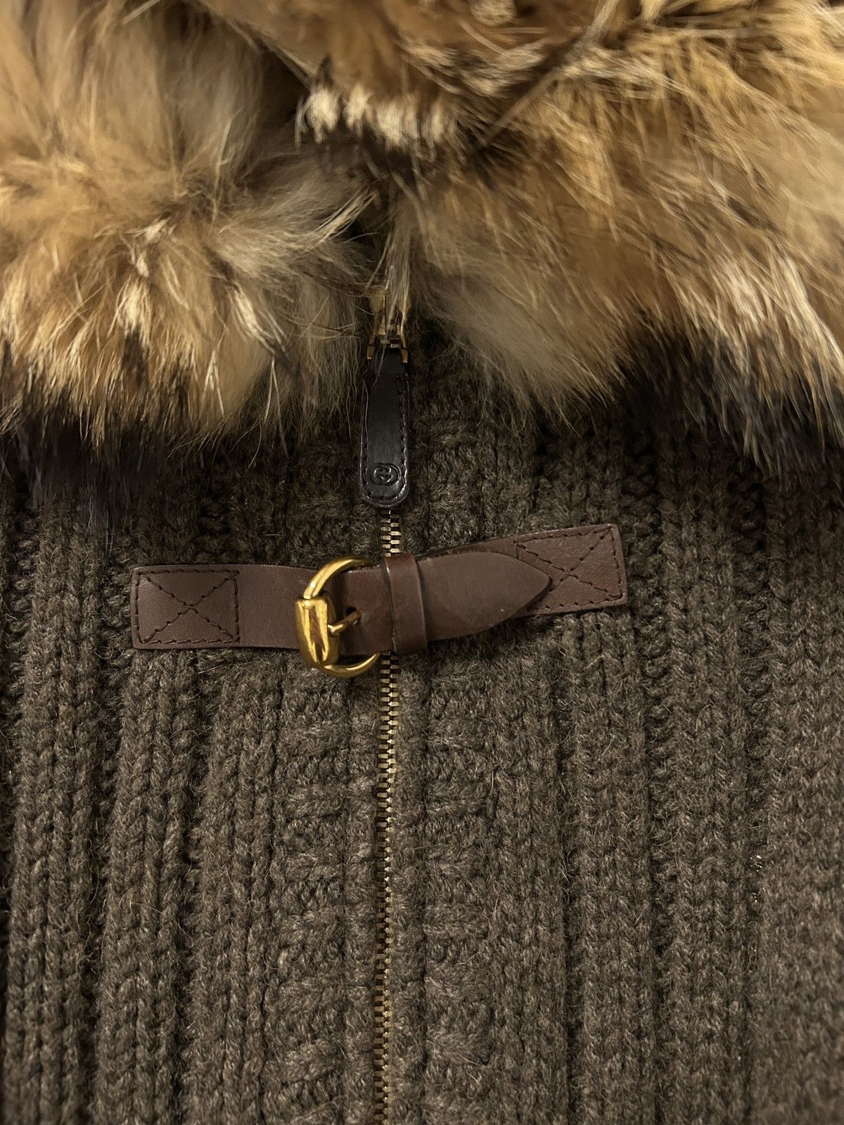 Gucci FW2007 Raccoon Fur Camel Knit Parka Size US S / EU 44-46 / 1 - 4 Thumbnail