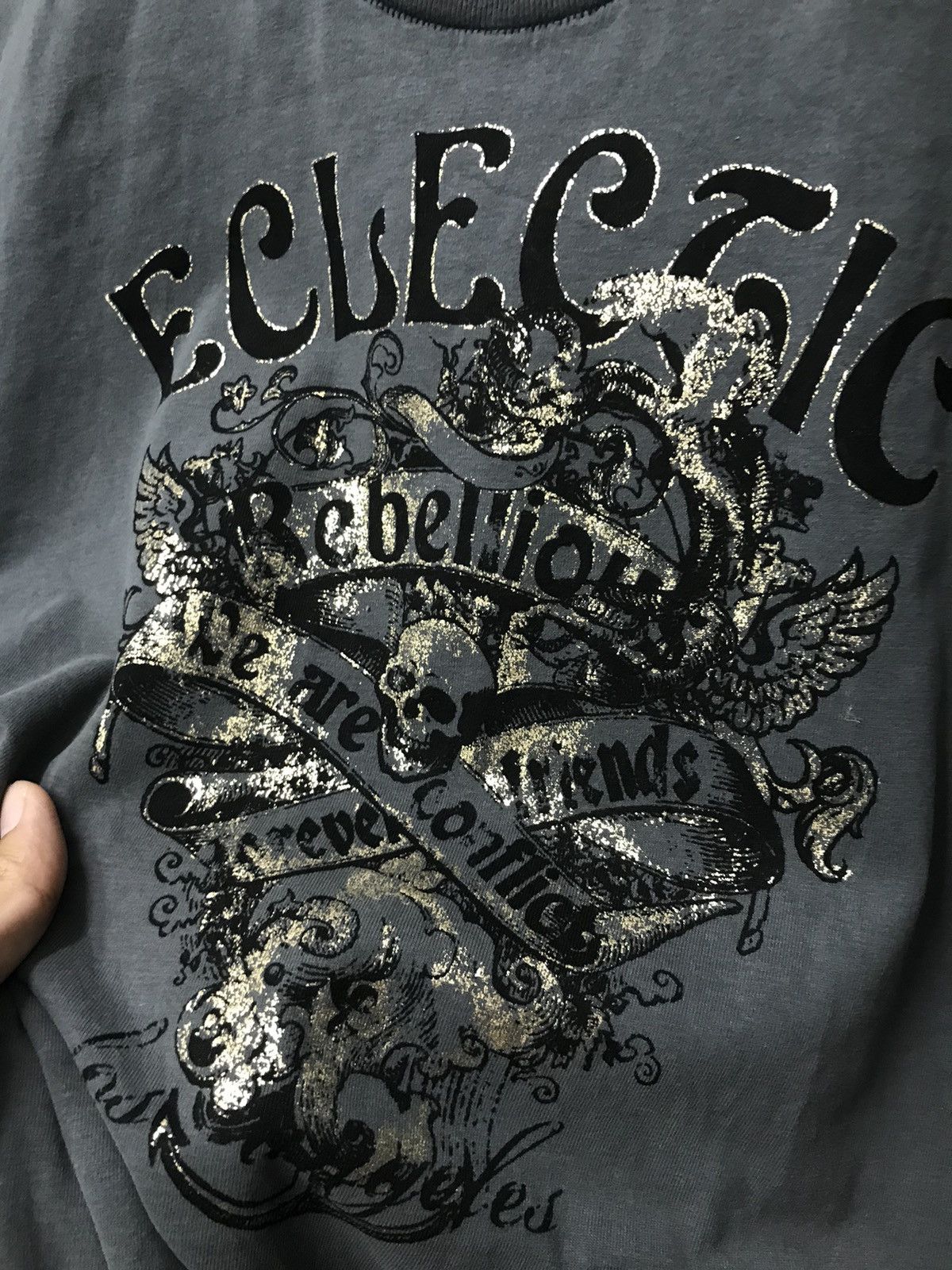 Affliction × Ed Hardy × Southpole Ed Hardy Affliction Skull Y2K Graphic Tee Size US XL / EU 56 / 4 - 4 Thumbnail