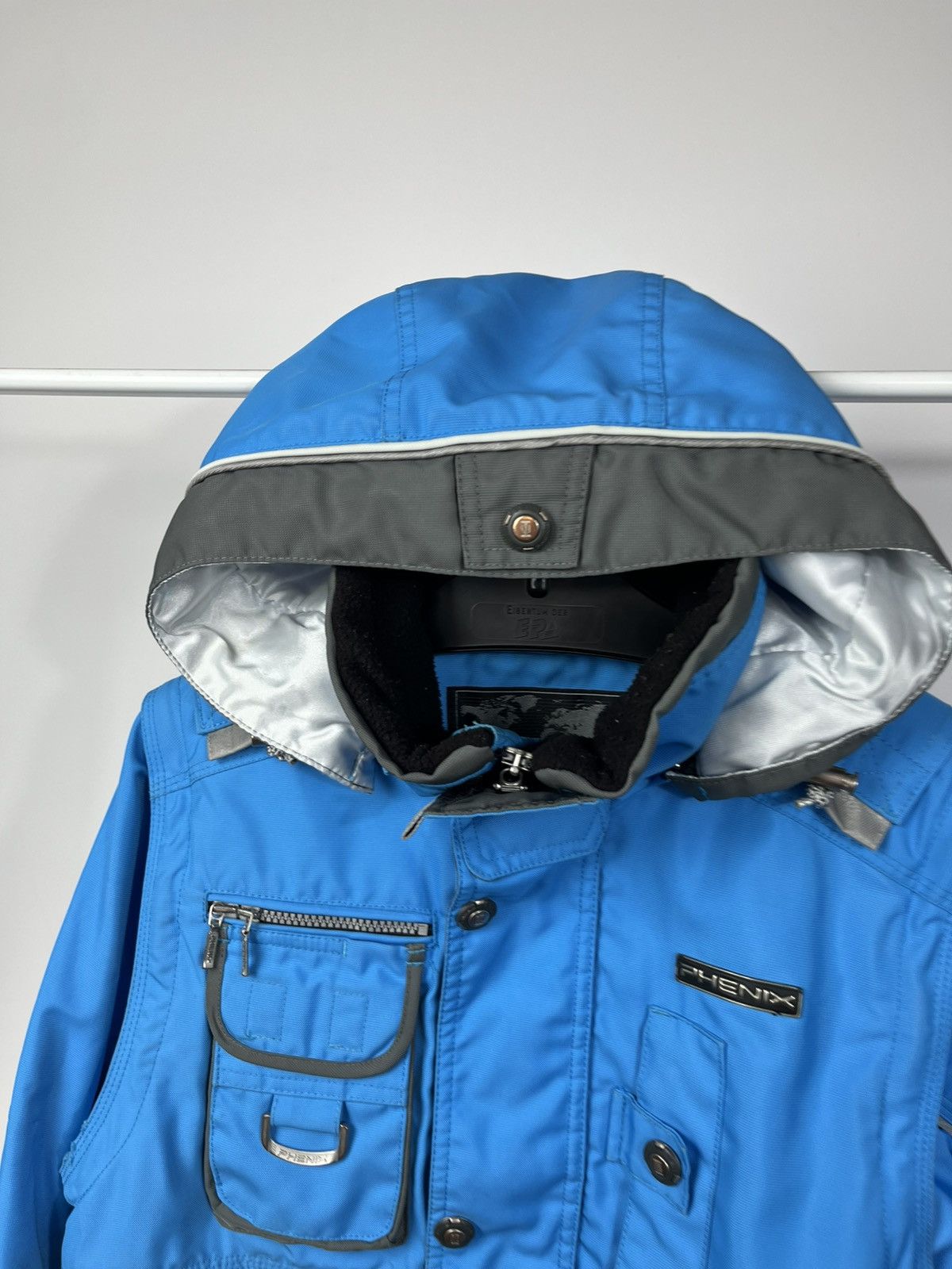 Phenix Phenix Ski Jacket Women Blue Hooded Winter Snow Coat US 6 Size M / US 6-8 / IT 42-44 - 4 Thumbnail