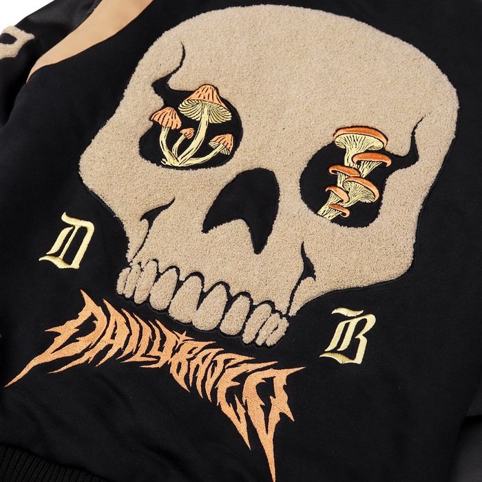 Bomber Jacket Varsity Jacket Skull mashroom | Grailed