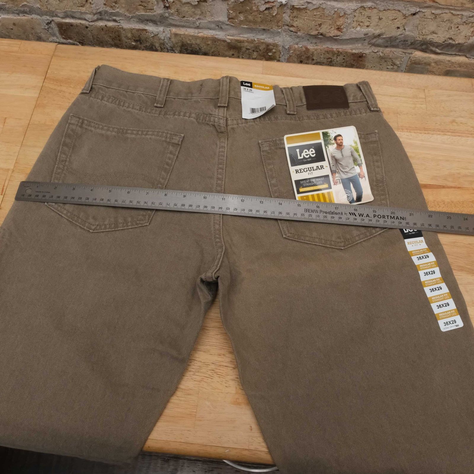 Lee VTG NWT Lee Straight Leg Brown Jeans 36x29 Size US 36 / EU 52 - 9 Thumbnail