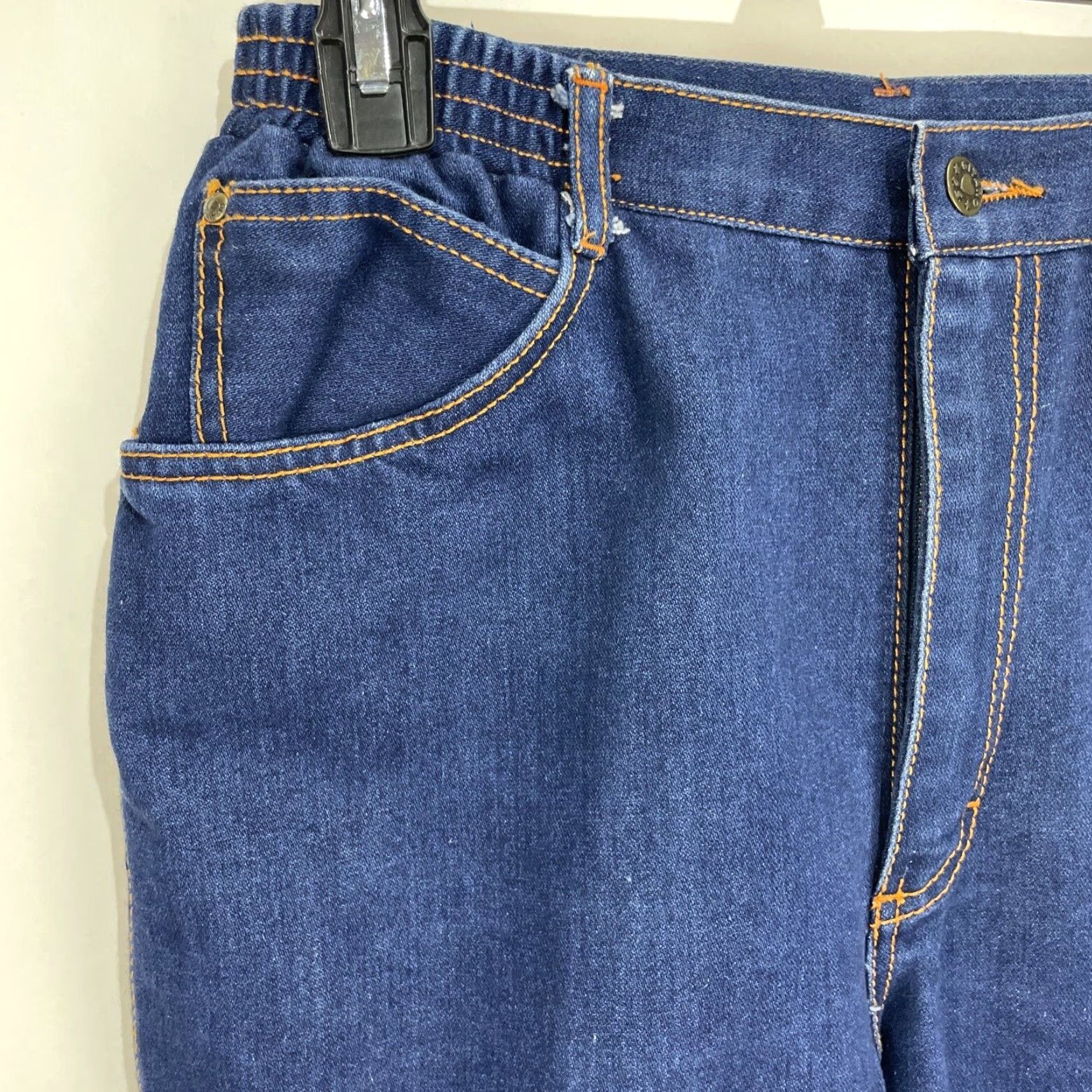 Vintage VINTAGE Gitano Denim Jeans High Waist Womens 16 Dark Stretch 80s Regular Fit Jeans Women Blue Size 38" / US 16 / IT 52 - 3 Thumbnail