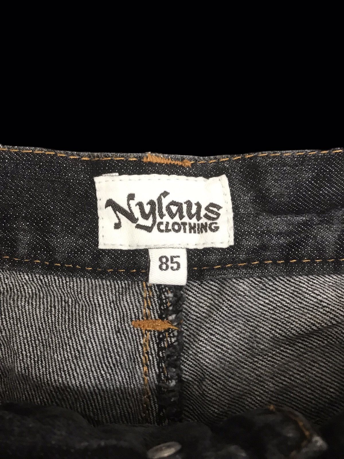 Japanese Brand 💥DOUBLE WAIST💥NYLAUS INSANE FADES DISTRESSED DENIM F427 Size US 32 / EU 48 - 12 Thumbnail