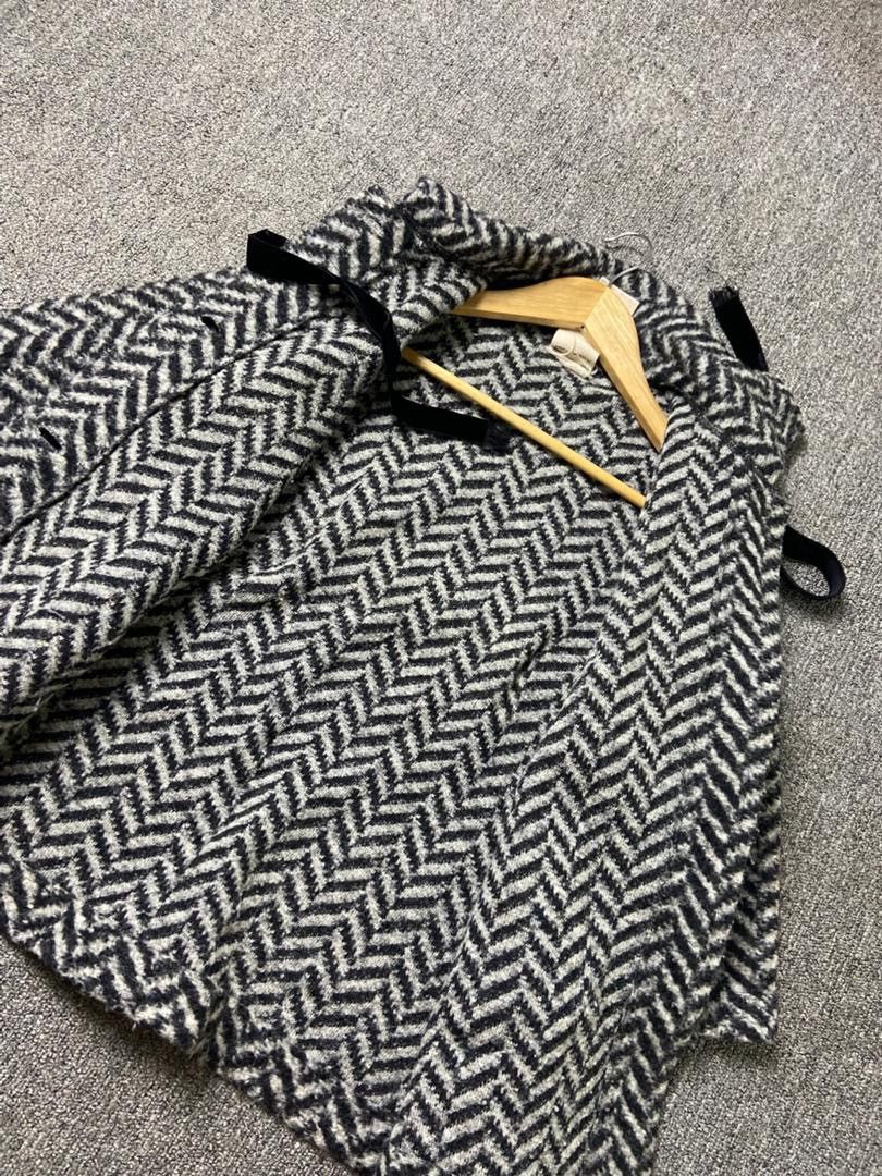 Japanese Brand 0+0 Japanese Brand Black & White Tweed Jacket (191) Size XXS / US 00 / IT 34 - 6 Thumbnail
