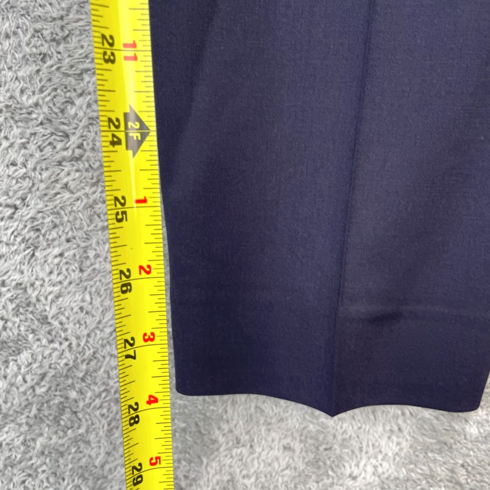 Vintage Lafayette 148 New York Pants Womens 18 Blue Irving Tapered Leg Virgin Wool Blend Dress Pants Womens Regular 42 Blue Casual Formal Size 28" / US 6 / IT 42 - 7 Thumbnail