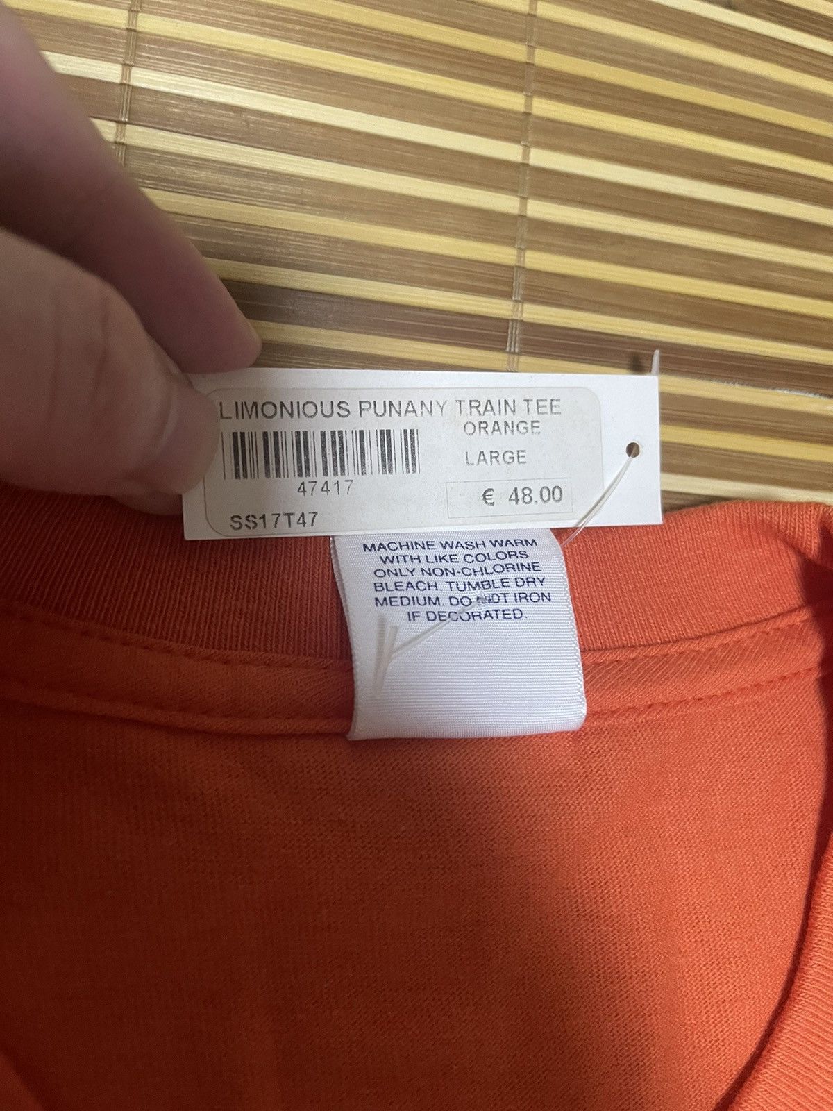 Supreme Supreme Limonious punany train tee orange Size US L / EU 52-54 / 3 - 5 Thumbnail