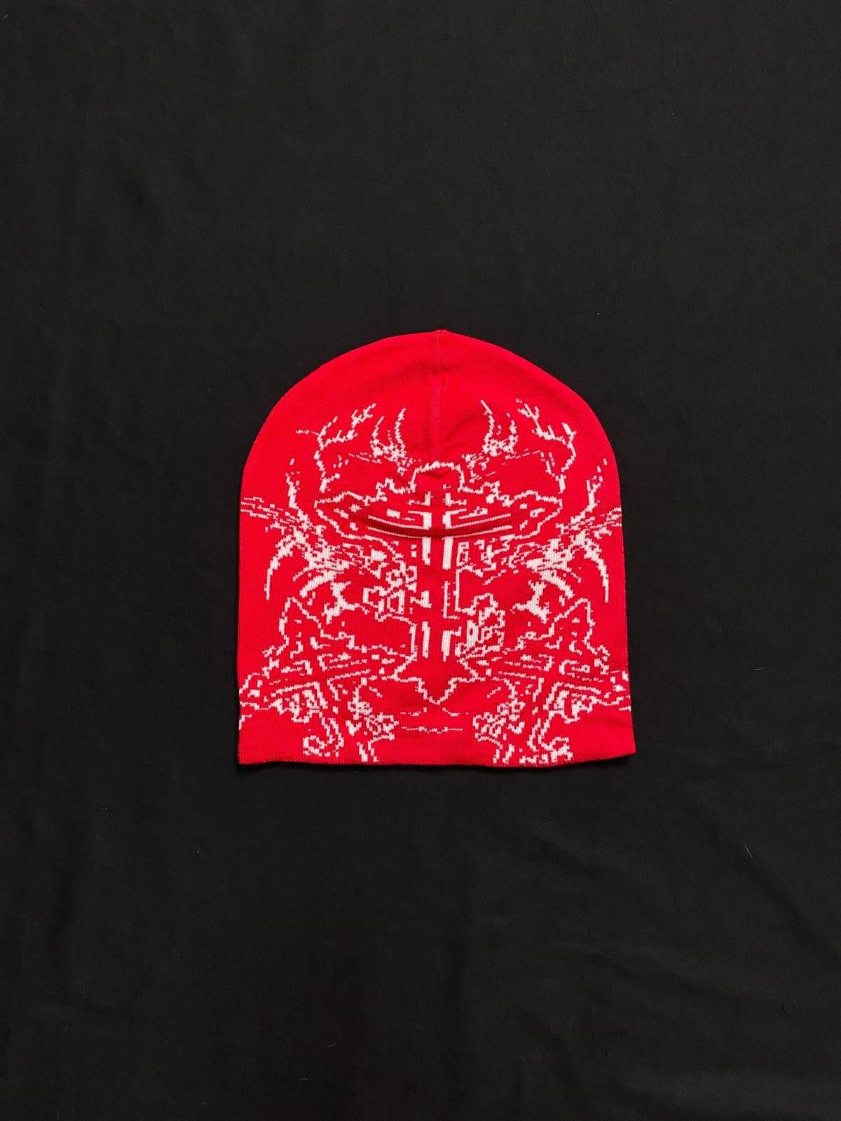 Japanese Brand Rare Y2k Gothic Cross Pattern No Cuff Knit Skull Cap Beanie Size ONE SIZE - 1 Thumbnail