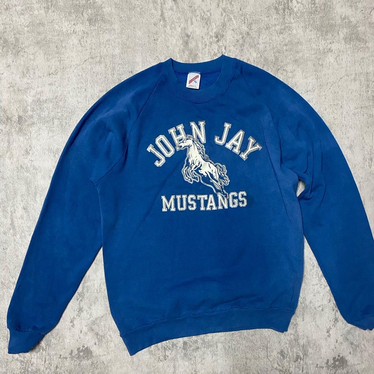 Other Blue vintage John Jay Mustangs crewneck sweatshirt Size US XL / EU 56 / 4 - 1 Thumbnail