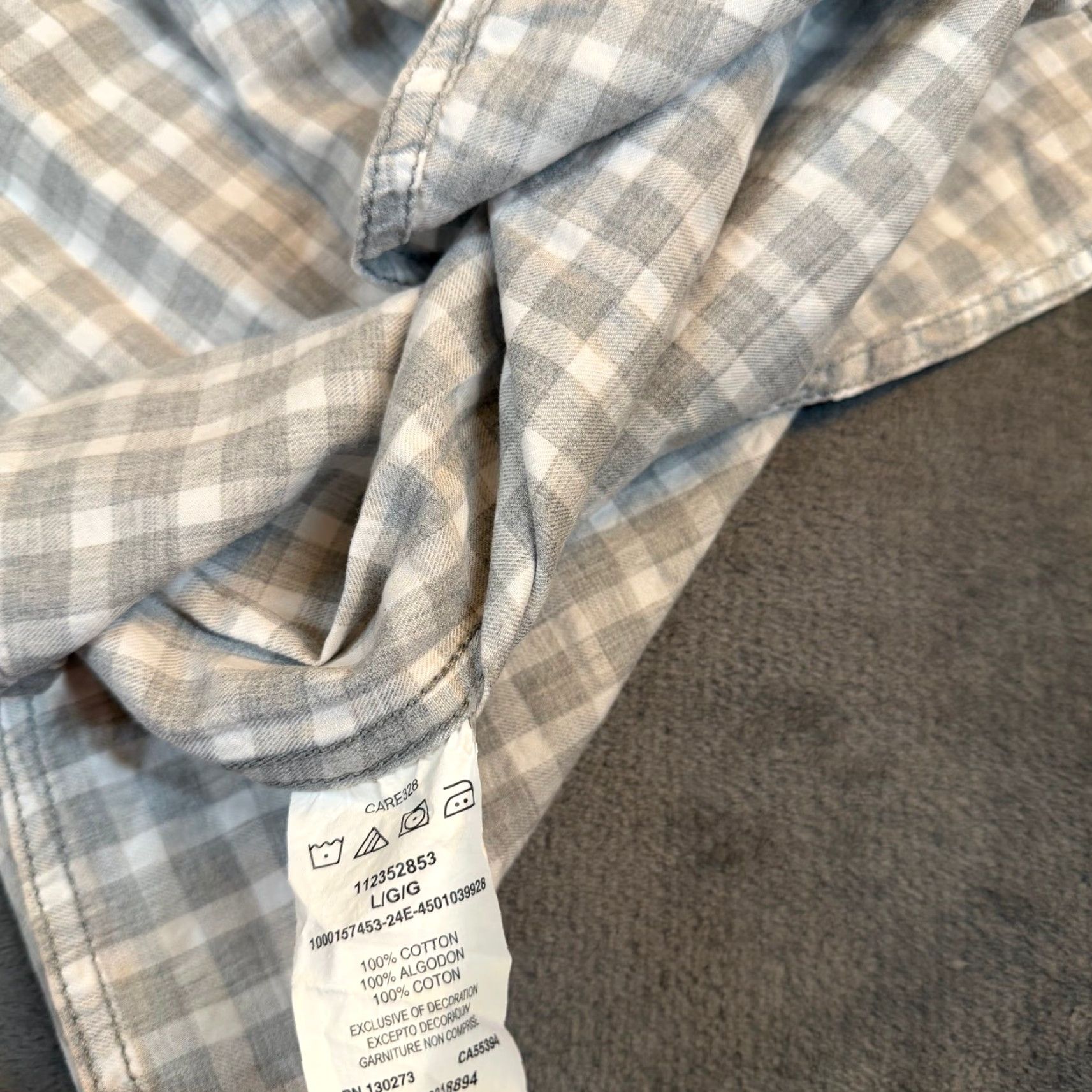 Wrangler VINTAGE Wrangler Retro Premium Grey White Gingham Western Pearl Snap Shirt Men Large NWT Size US L / EU 52-54 / 3 - 6 Thumbnail