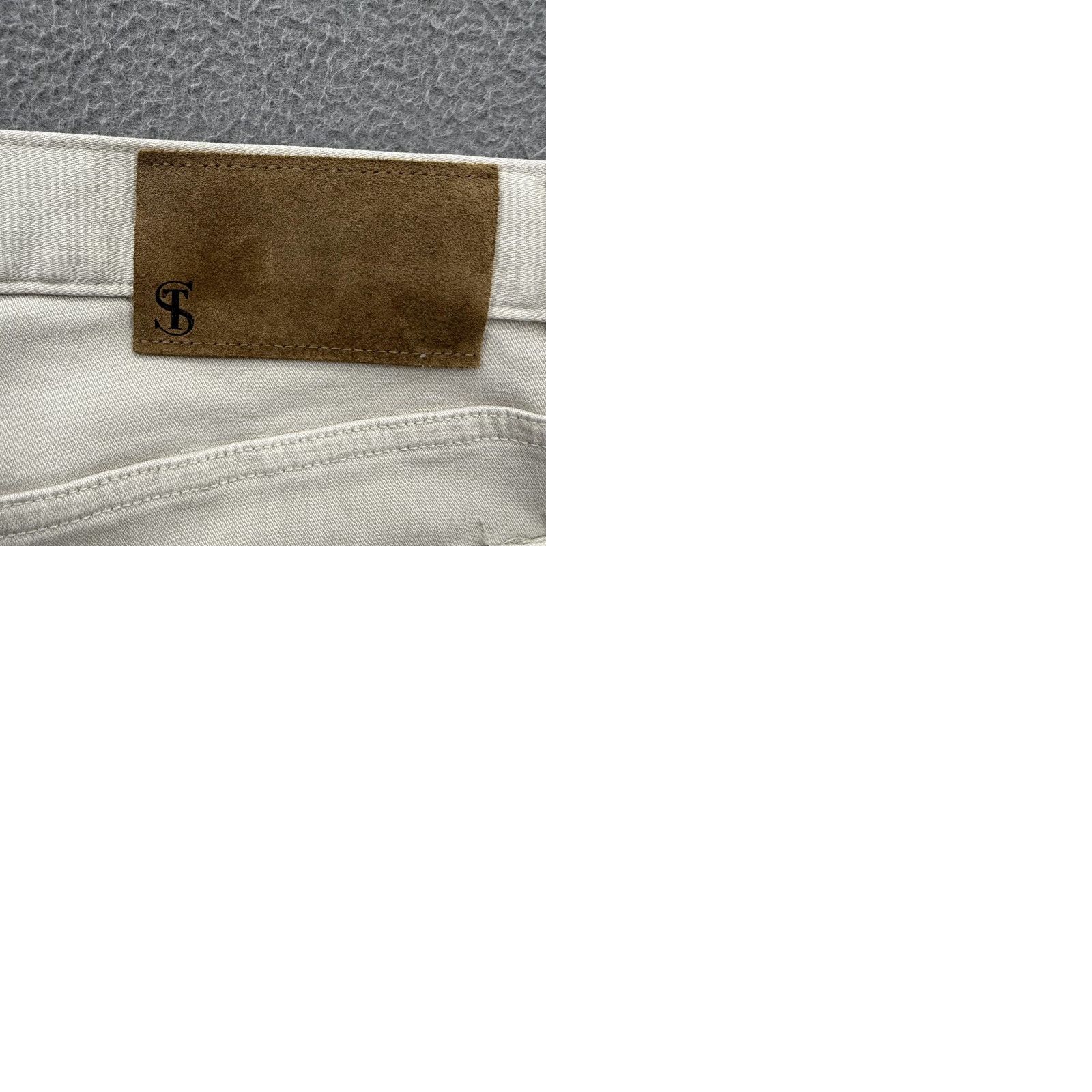 Todd Snyder Todd Snyder Pants Mens 35 Beige Stretch 5-Pocket Chino Slim Fit Denim Tapered Front Zip 28in Inseam Casual Business Mens Size US 35 - 9 Thumbnail