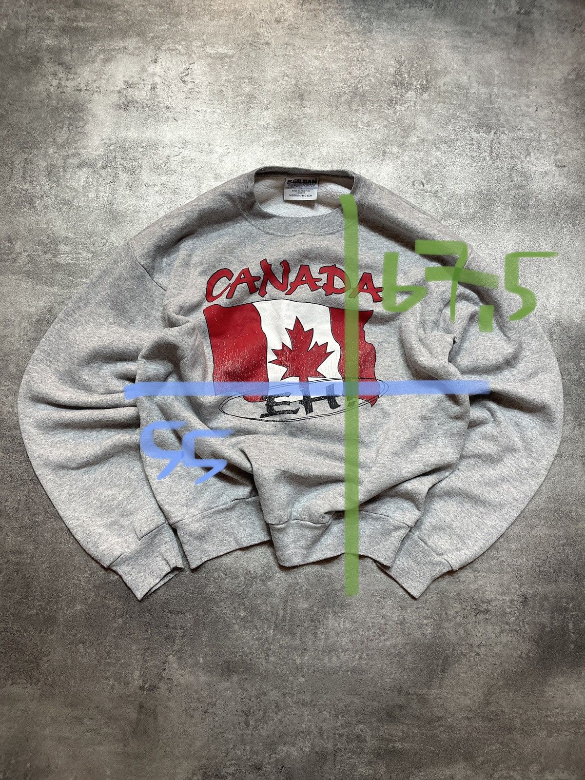 Vintage 🔥RARE🔥Vintage 90s Gildan Made In Canada Sweatshirt Boxy Size US M / EU 48-50 / 2 - 10 Thumbnail
