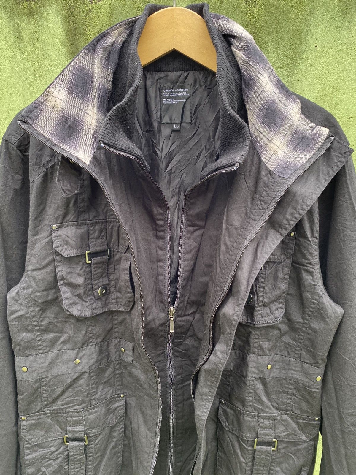 Japanese Brand Splendid Satisfaction Vintage Multi-Pocket Utility Jacket Size US XL / EU 56 / 4 - 7 Thumbnail