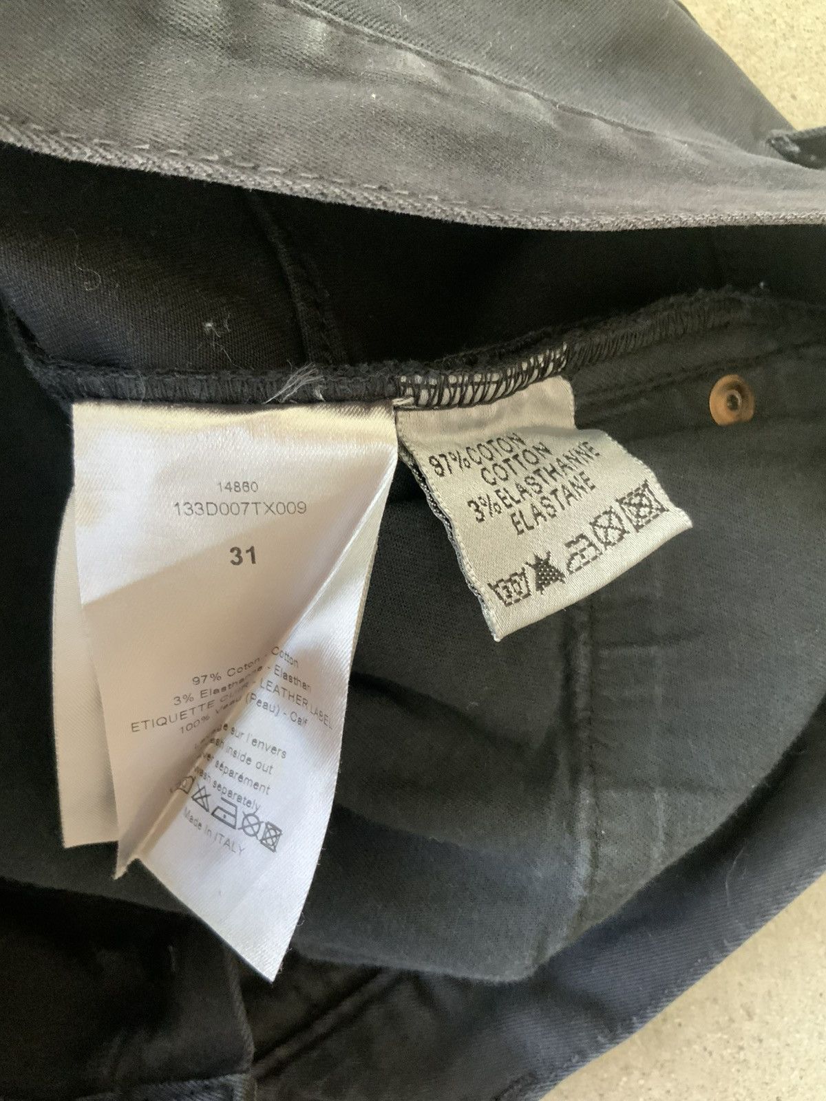 Dior ARCHIVE DIOR KRIS VAN ASSCHE BORO REPAIR CRASH DENIM JEANS Size US 31 - 5 Thumbnail