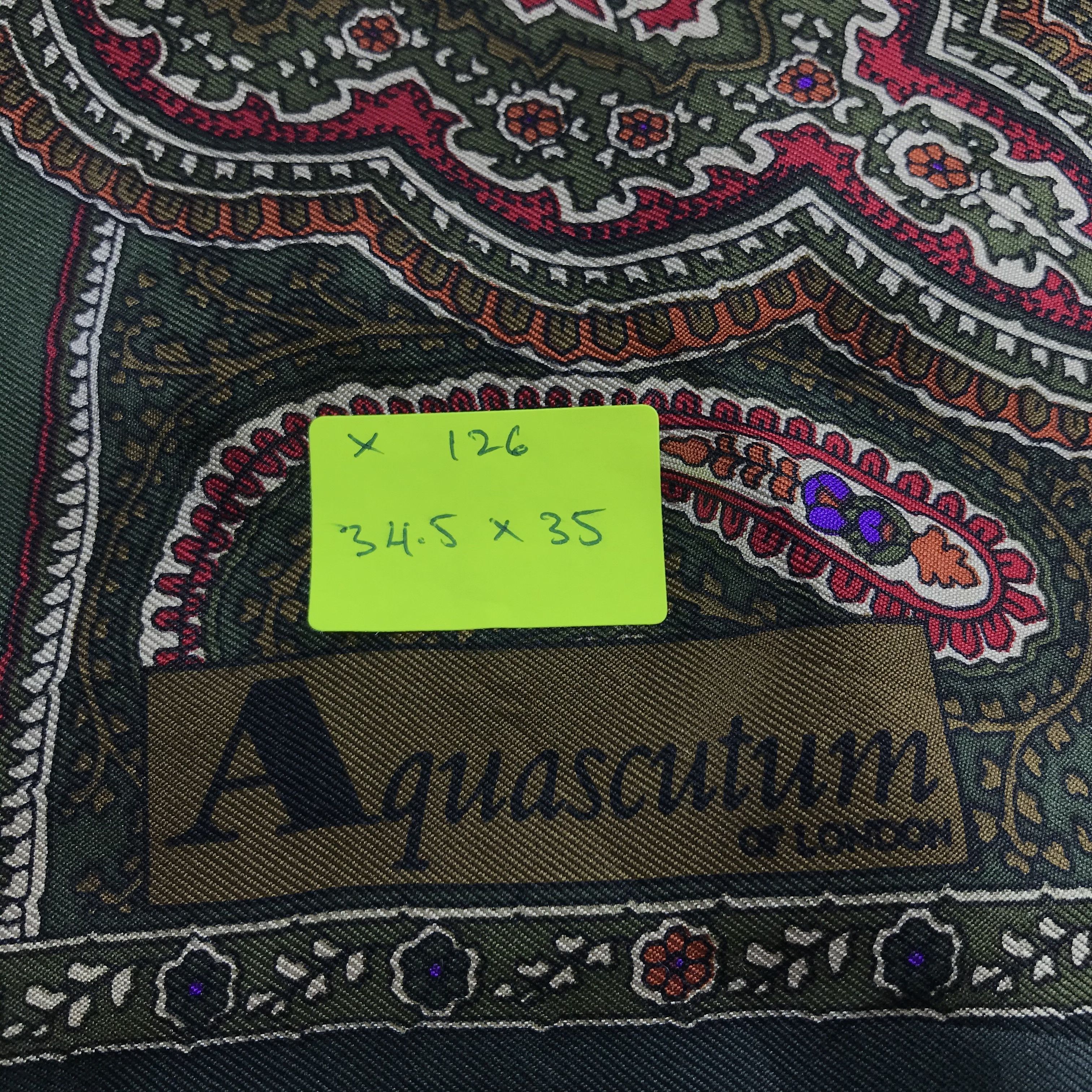 Aquascutum Vintage Aquascutum Silk Scarf Size ONE SIZE - 6 Thumbnail