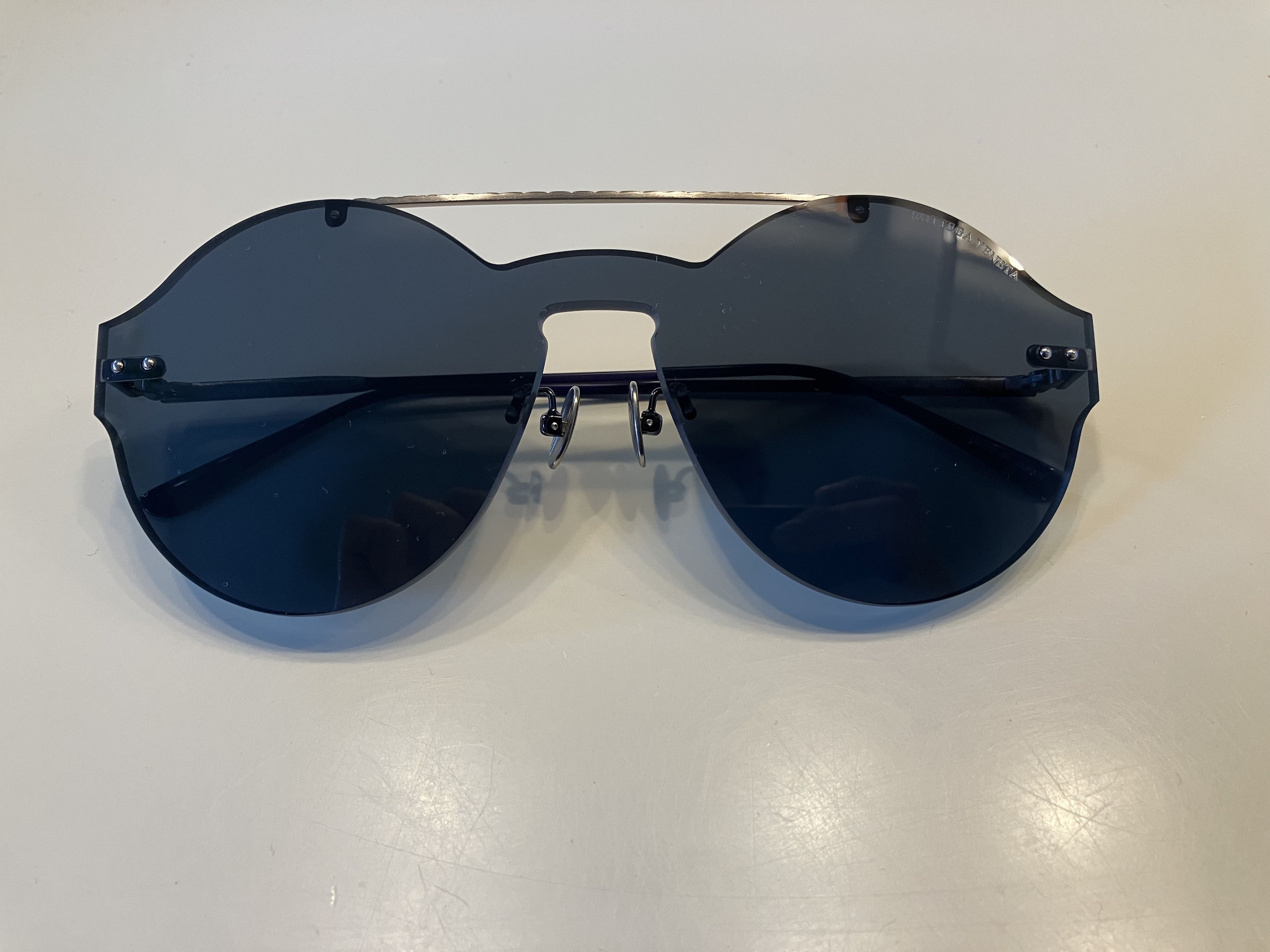 Bottega Veneta Bottega Veneta BV0207S 002 Ruthenium Sunglasses UNISEX Size ONE SIZE - 7 Thumbnail