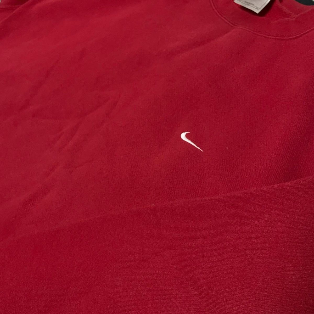 Nike × Vintage Vintage Nike 90s nike crewneck sweatshirt Red Size US XXL / EU 58 / 5 - 4 Thumbnail