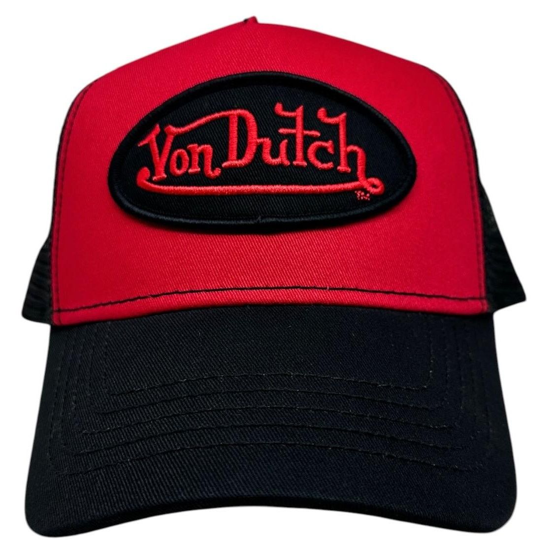 Von Dutch Trucker Hat Sangria Red Snapback Cap
