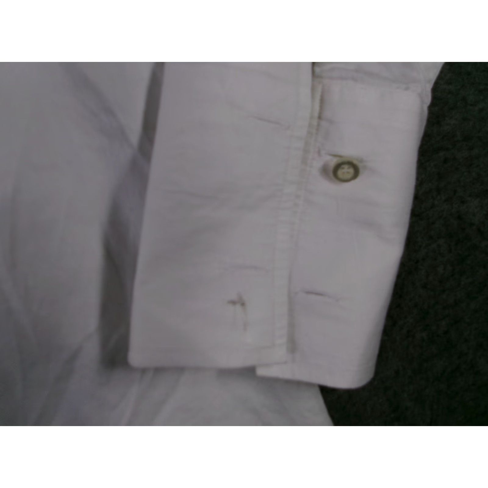 Vintage VINTAGE LAXMI Dress Shirt Men Large White Long Sleeve French Cuff Button Down Classic Size 42R - 3 Thumbnail