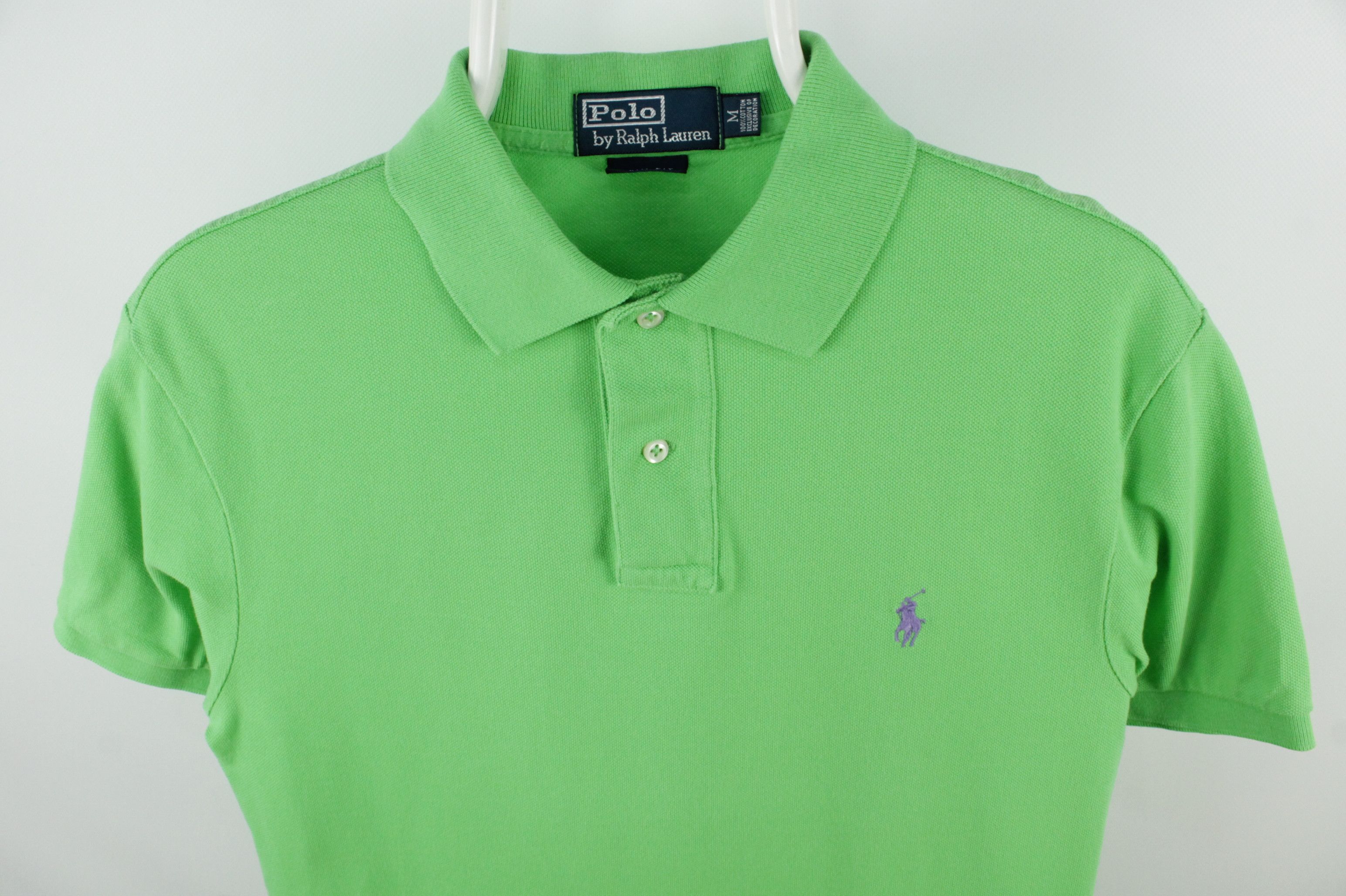 Polo Ralph Lauren × Ralph Lauren × Vintage Polo Ralph Lauren Slim Fit Green Polo Shirt Men's Size US M / EU 48-50 / 2 - 2 Thumbnail