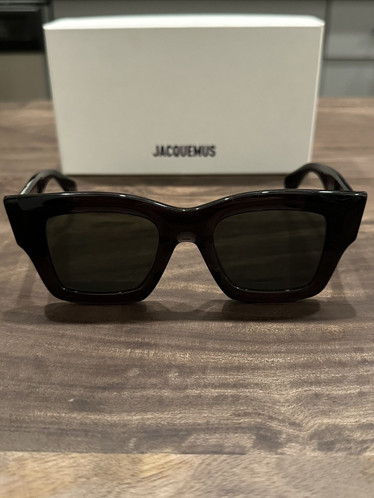 Jacquemus Jacquemus Black Les Lunettes Baci Sunglasses Size ONE SIZE - 3 Thumbnail