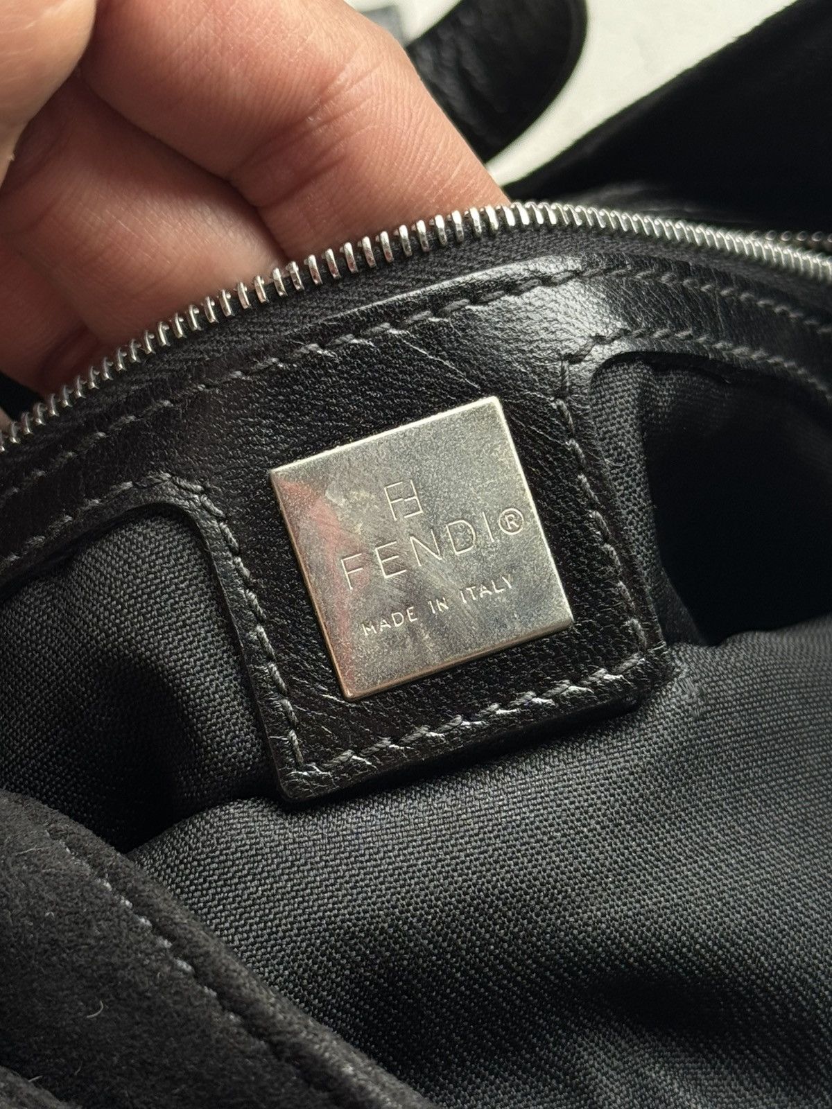 Fendi Fendi FF Buckle Suede Handbag Size ONE SIZE - 17 Thumbnail