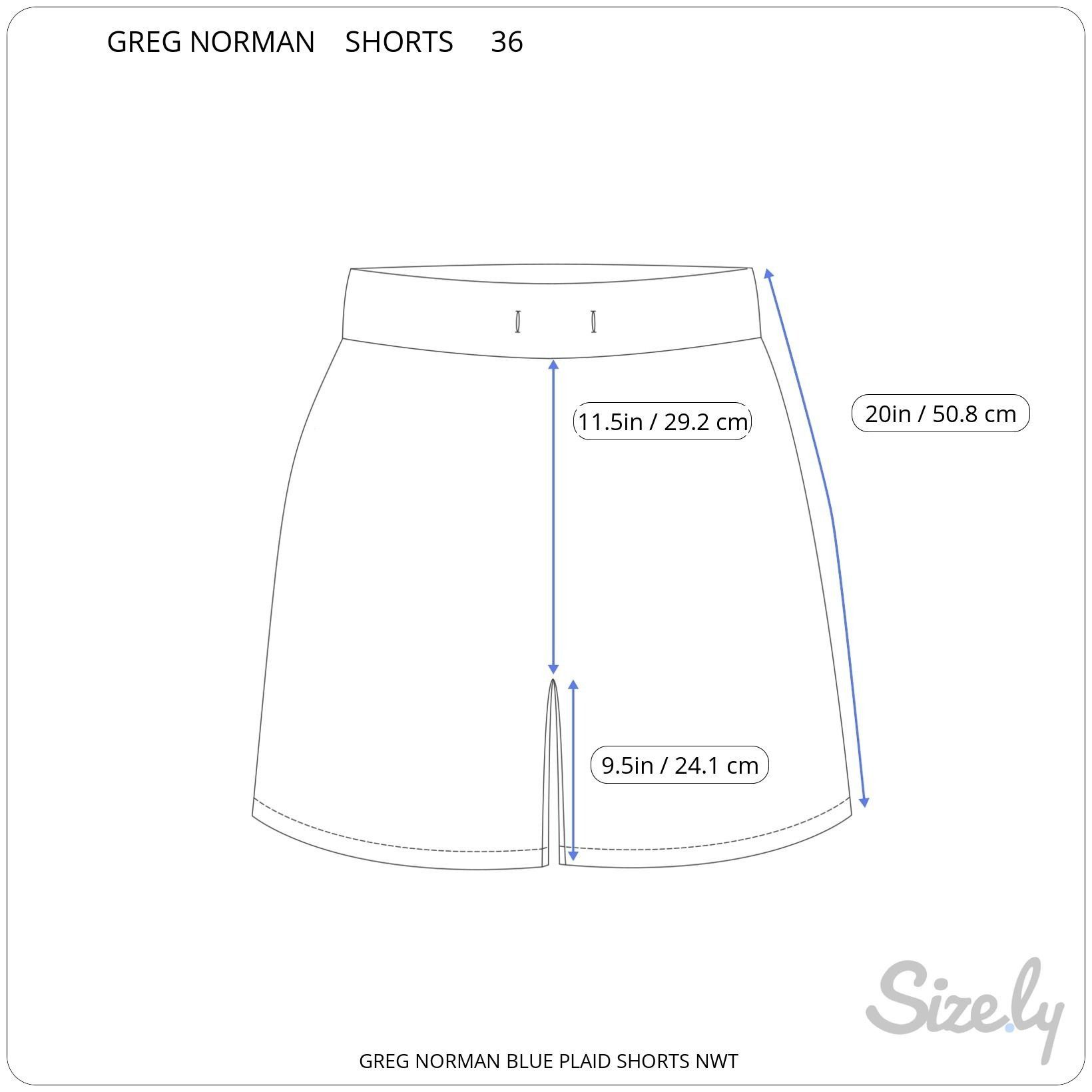 Greg Norman Greg Norman Blue Plaid Golf Shorts Breathable NEW 36 Size US 36 / EU 52 - 5 Thumbnail