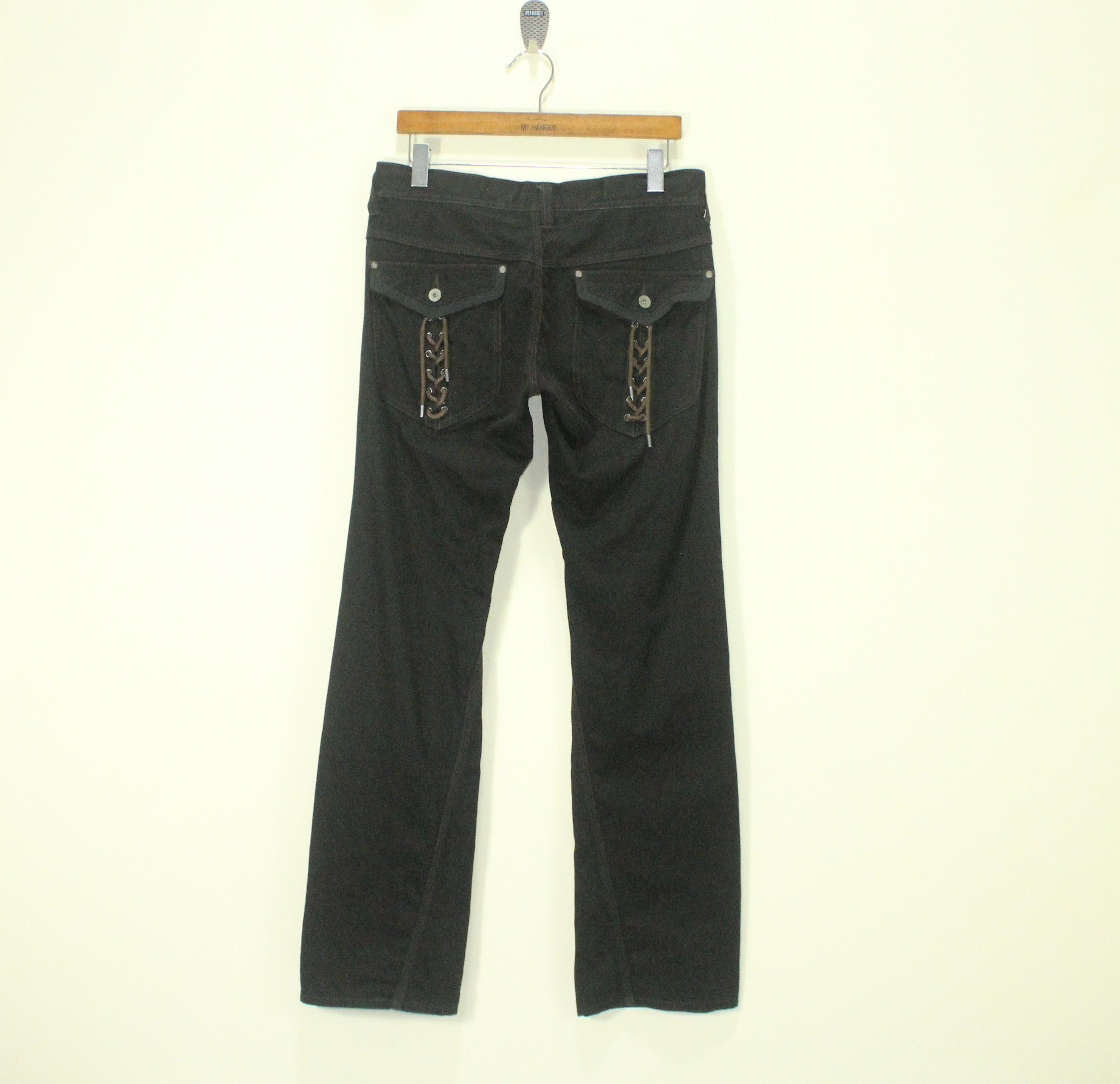 Japanese Brand Lace Up Pockets HIDEWAY Nicole Spiral Inseam Size US 32 / EU 48 - 9 Thumbnail