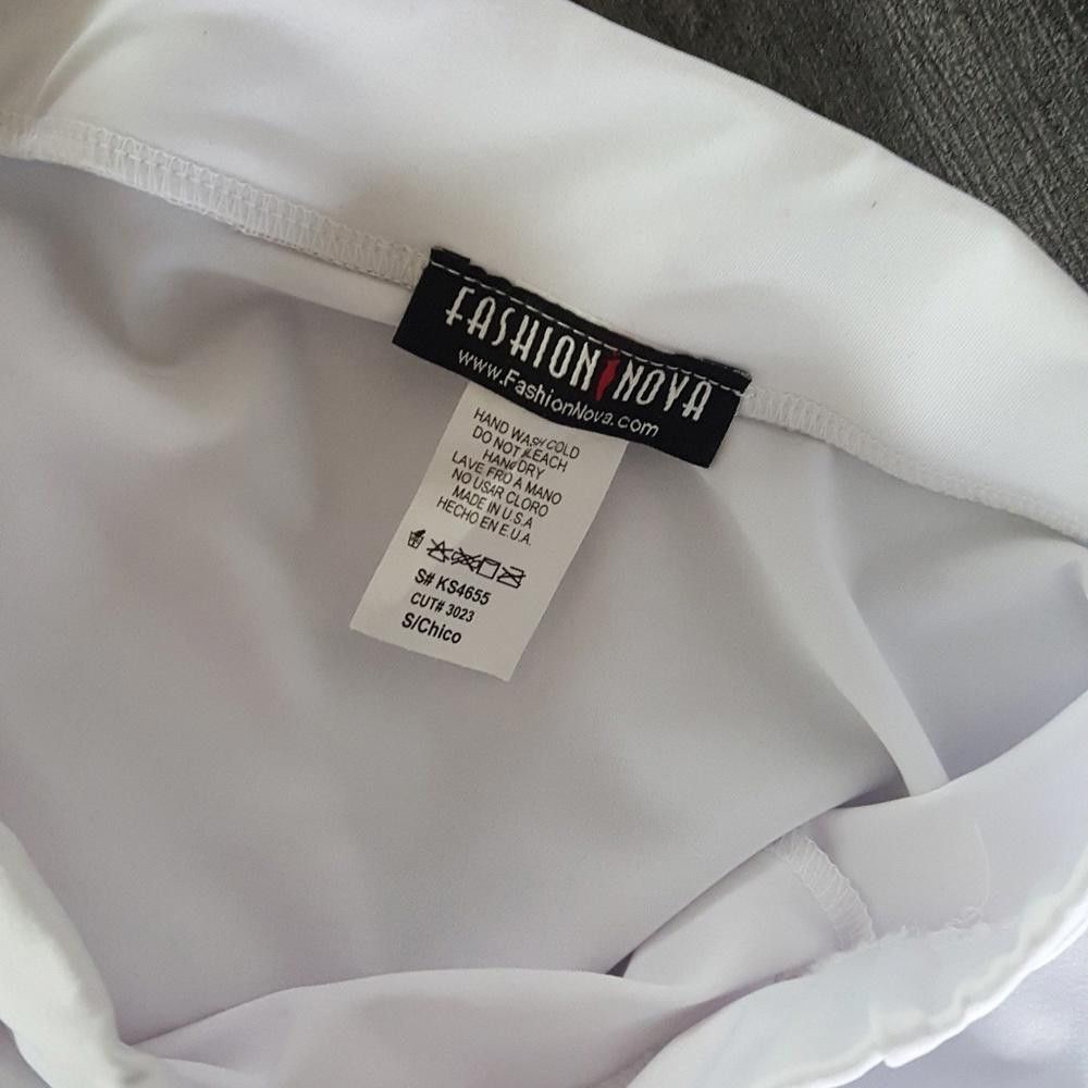 Fashion Nova White Long Fashion Nova High Waisted Midi Size 28" / US 6 / IT 42 - 4 Thumbnail