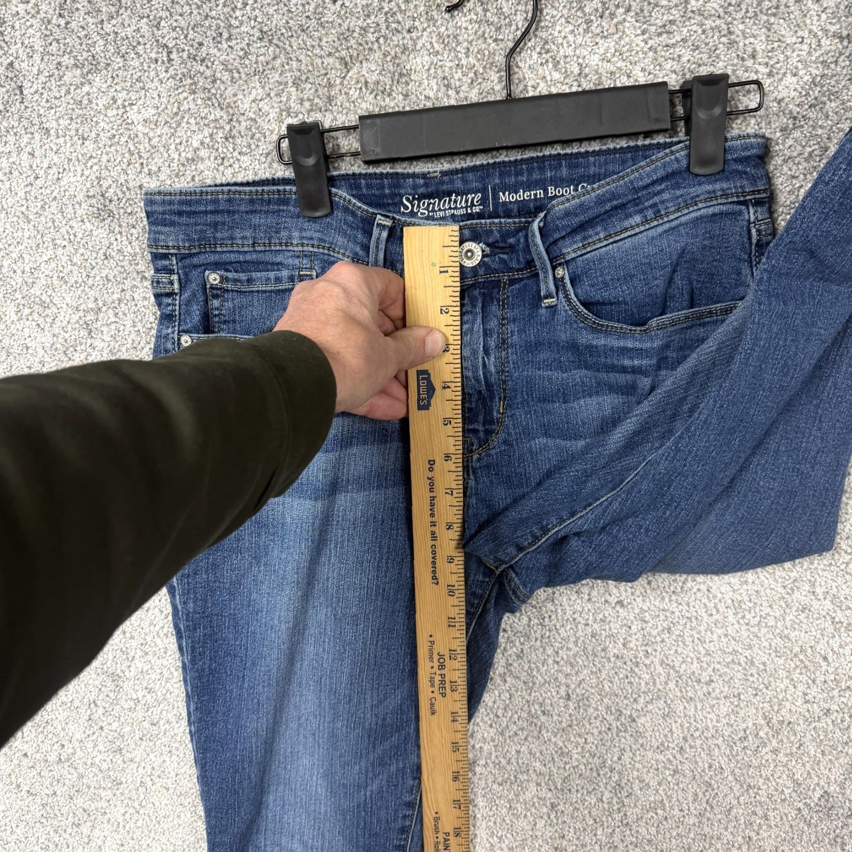 Vintage Signature Levi's Modern Bootcut Jeans Womens 10S Bootcut Denim Blue Medium 30x27 5-Pocket Stretch Jeans Womens Size 32" / US 10 / IT 46 - 5 Thumbnail