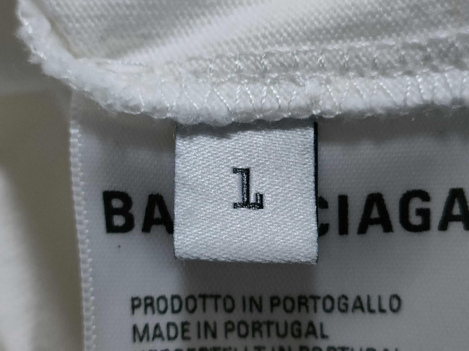 Balenciaga Balenciaga White T-Shirt Size US L / EU 52-54 / 3 - 4 Thumbnail
