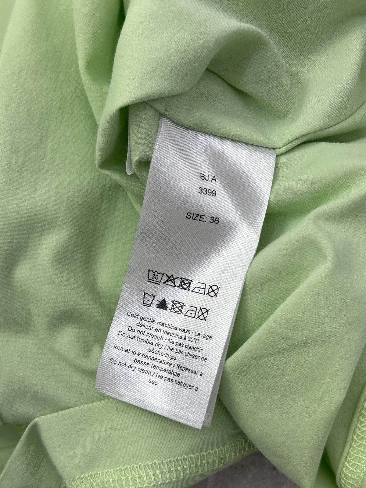 Ganni Gianni Logo Stretch-Cotton Jersey Top in Light Green Size XS / US 0-2 / IT 36-38 - 9 Thumbnail