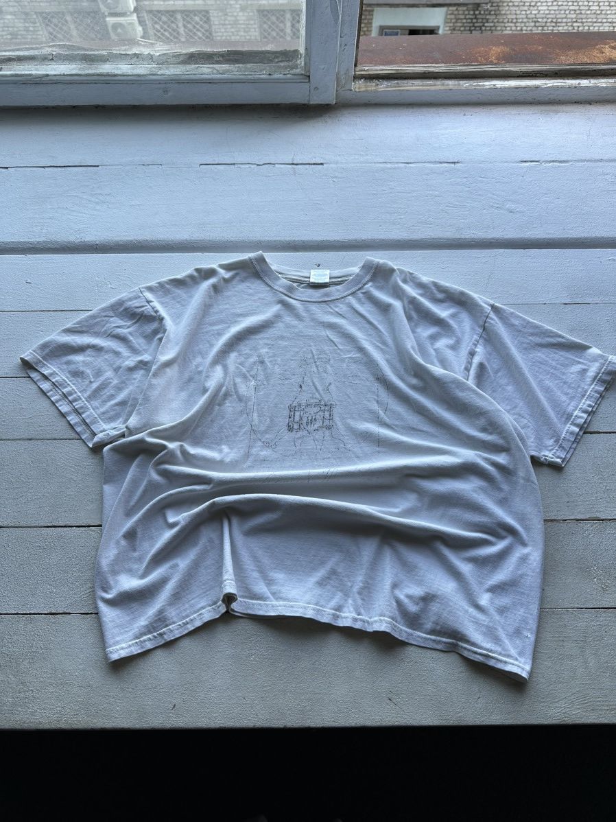 🚨LEONARDO DA VINCI BIG LOGO VINTAGE TEE WHITE
