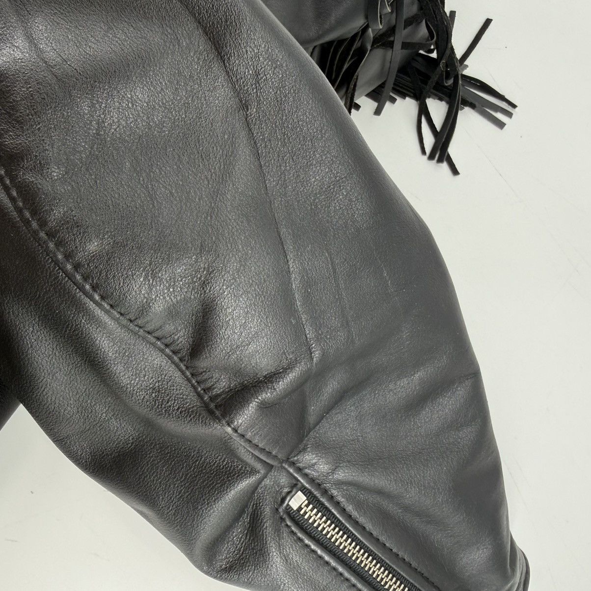 Harley Davidson Vintage Harley-Davidson Women Mirage Leather Fringe Jacket Size L / US 10 / IT 46 - 16 Thumbnail