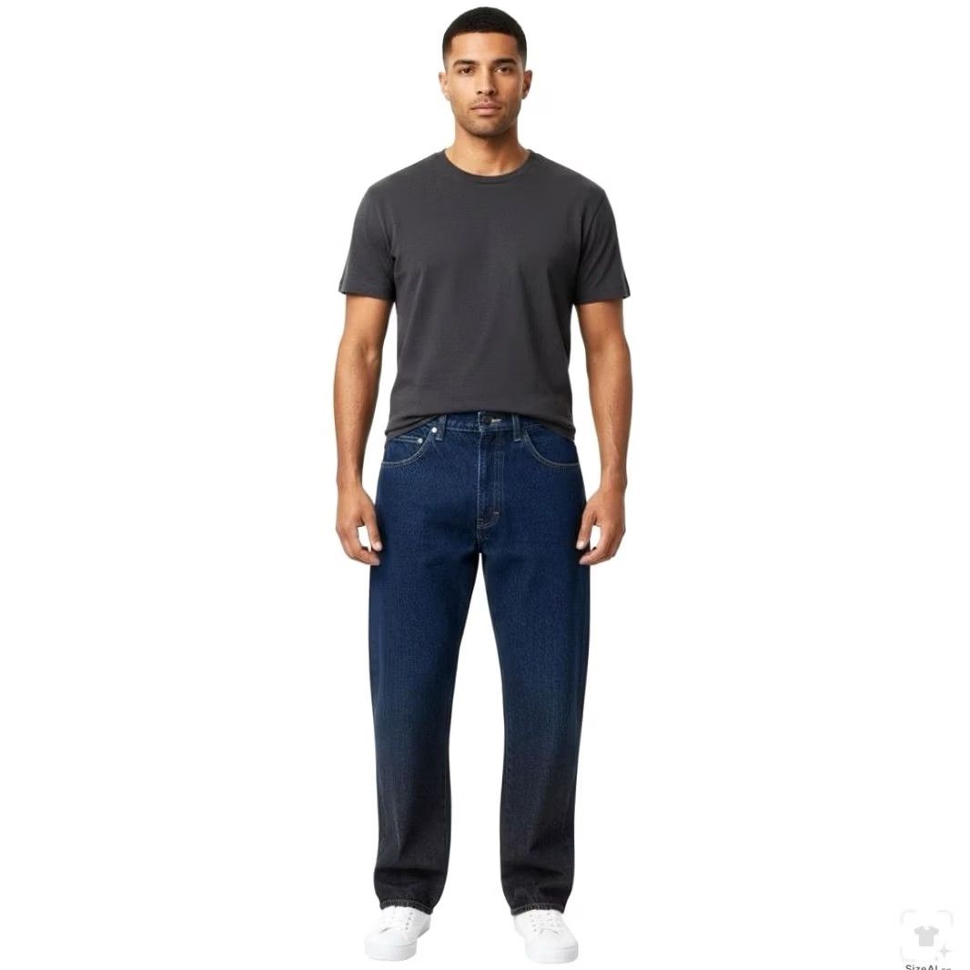 Dickies Dickies Jeans Mens 32x30 Blue Dark Wash Straight Relaxed Denim Zip Fly Vintage No (Logo) USA Size US 32 / EU 48 - 4 Thumbnail
