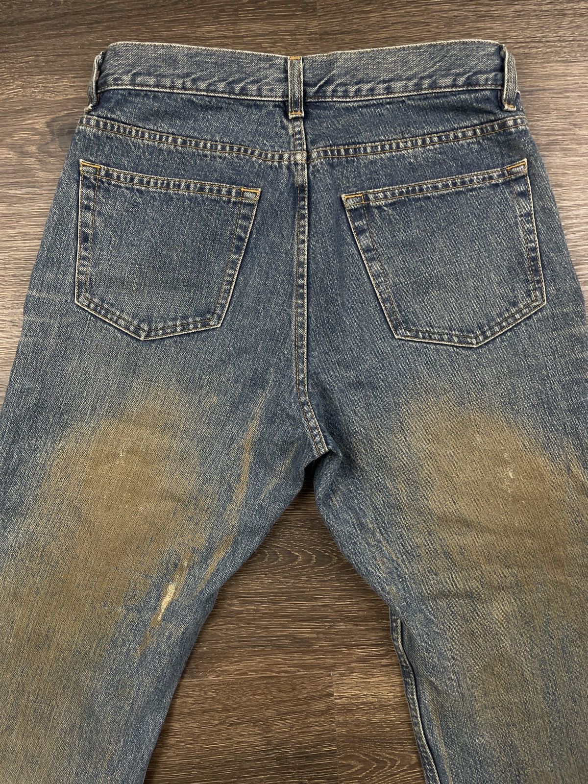 Helmut Lang Distressed Mud Denim - Helmut Lang 1998 Size US 31 - 8 Thumbnail