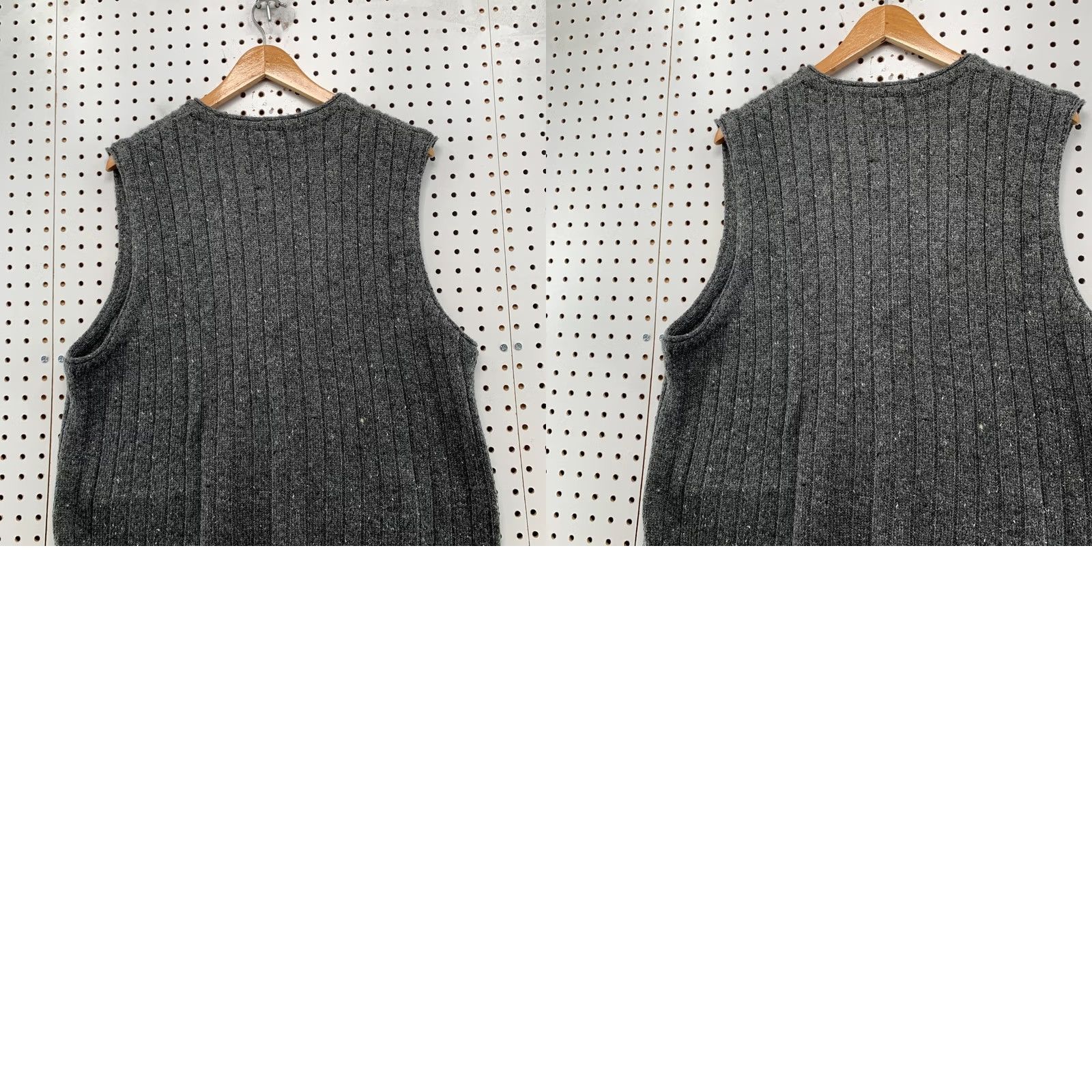 Old Navy VINTAGE Old Navy Mens Wool Blend Full Zip Sweater Vest Gray Marl Size M Size US M / EU 48-50 / 2 - 9 Thumbnail