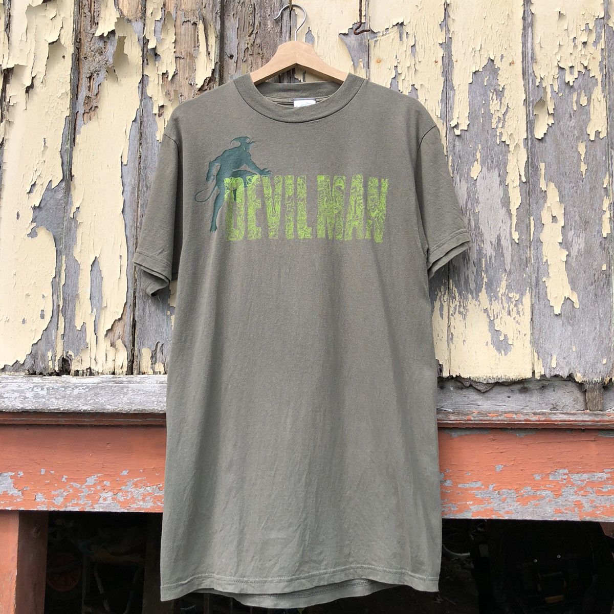 Anime Vintage 90s Faded DEVIL MAN Anime Tshirt Size US M / EU 48-50 / 2 - 1 Thumbnail