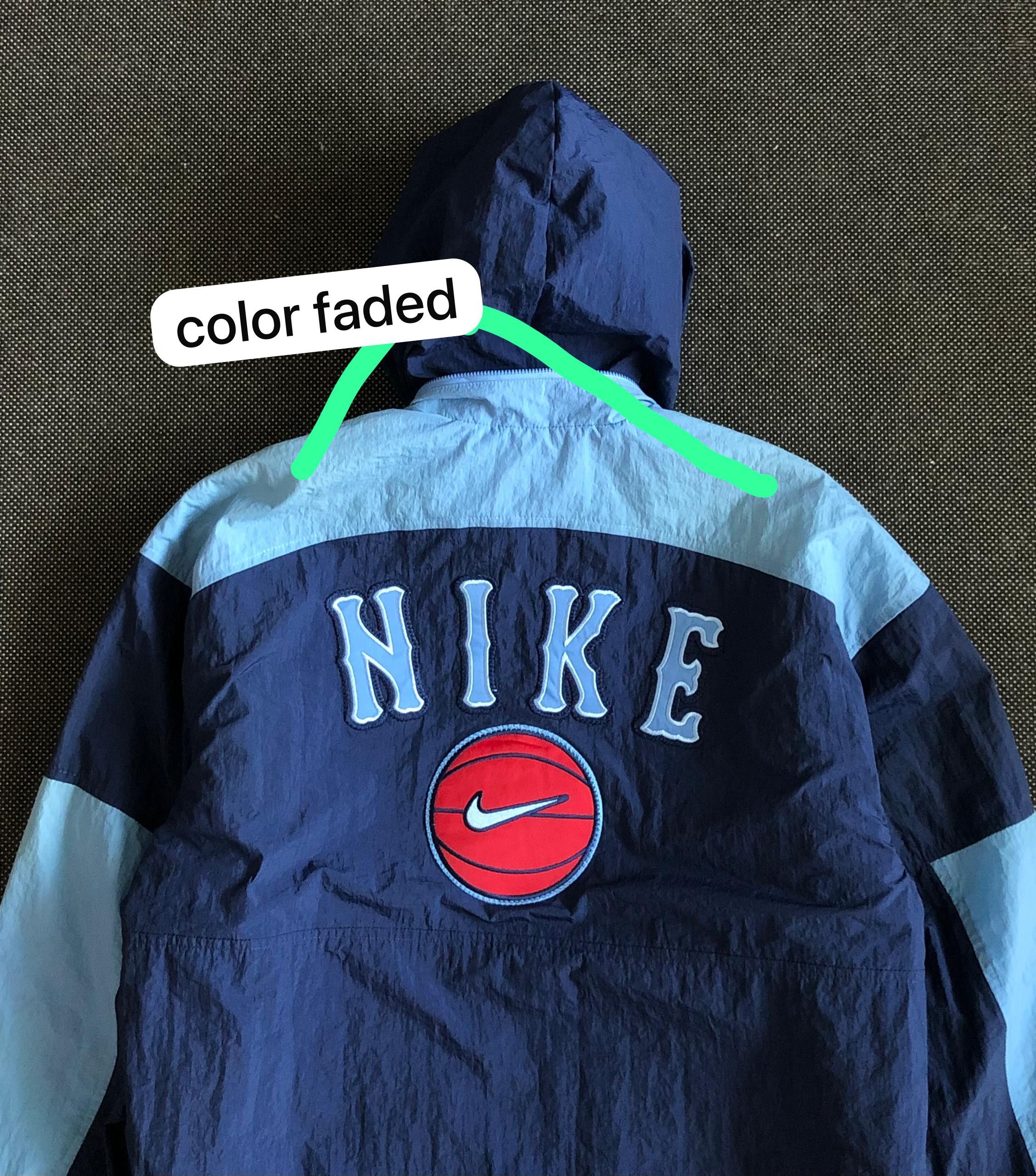 Nike × Vintage RARE🔥90’S NIKE BASKETBALL OVERSIZED HOODED JACKET Size US L / EU 52-54 / 3 - 17 Thumbnail